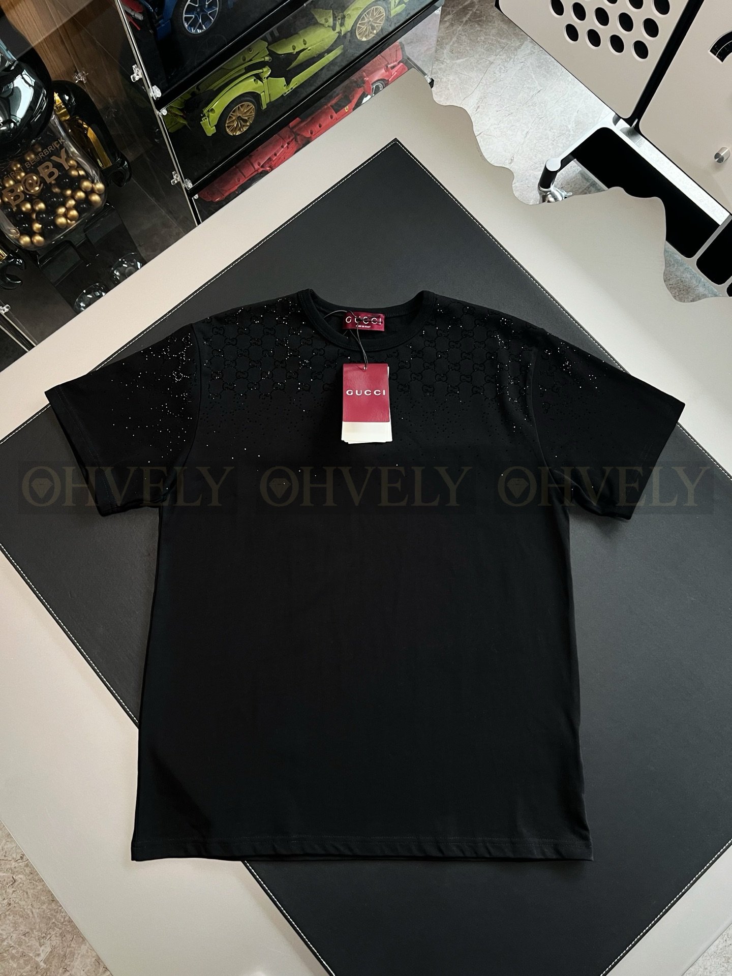 【 ZP버전 】구찌 Gucci GG 크리스털 그라데이션 티셔츠 상품 썸네일