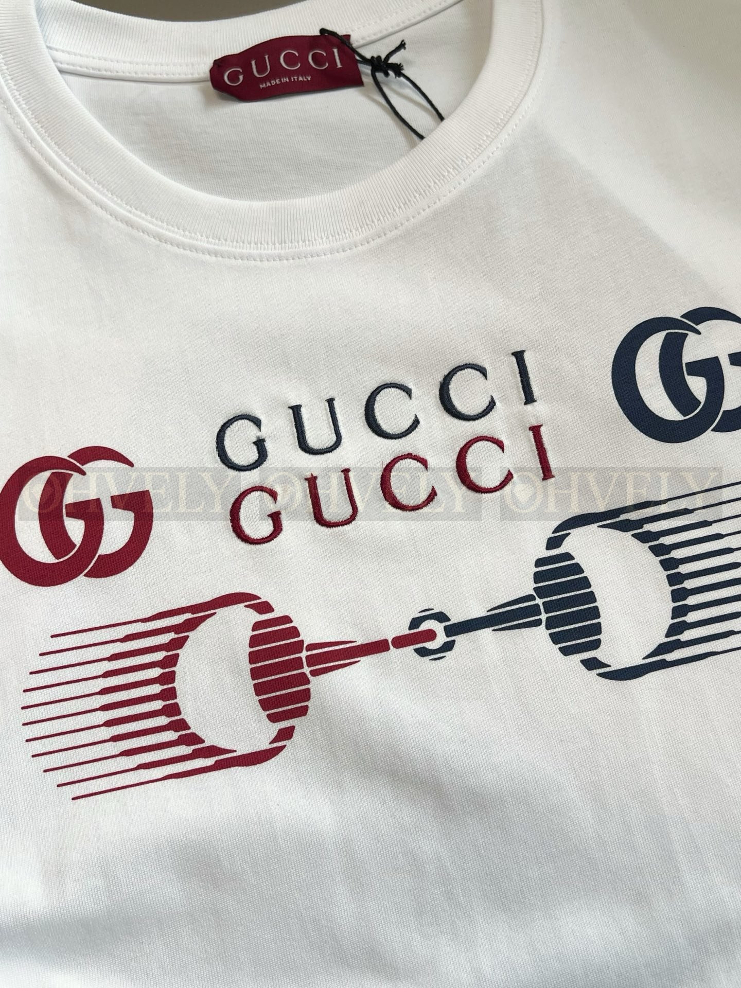 【 ZP버전 】구찌 Gucci 호스빗 GG 로고 프린트 티셔츠 상품 썸네일