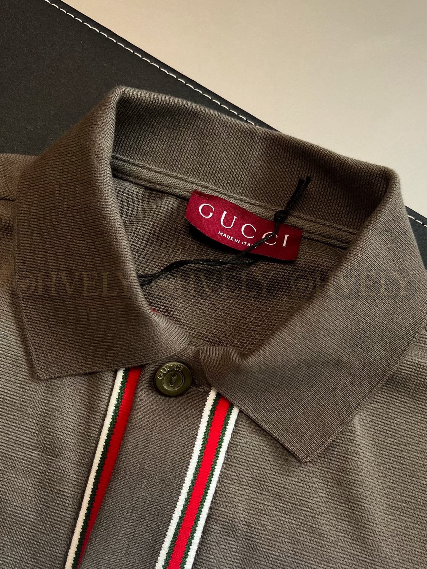 【 ZP버전 】구찌 Gucci 웹 스트라이프 저지 폴로 셔츠 상품 썸네일