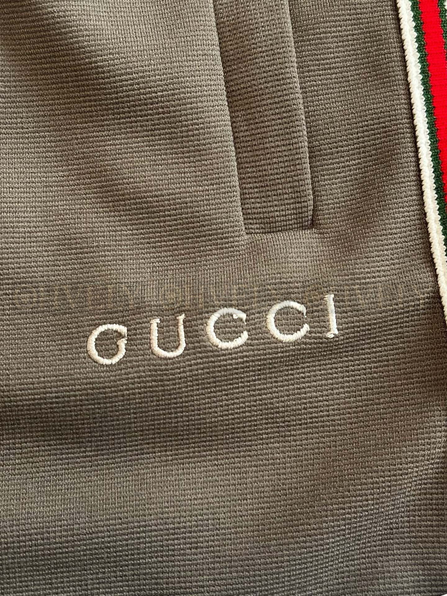 【 ZP버전 】구찌 Gucci 웹 스트라이프 저지 폴로 반바지 상품 썸네일
