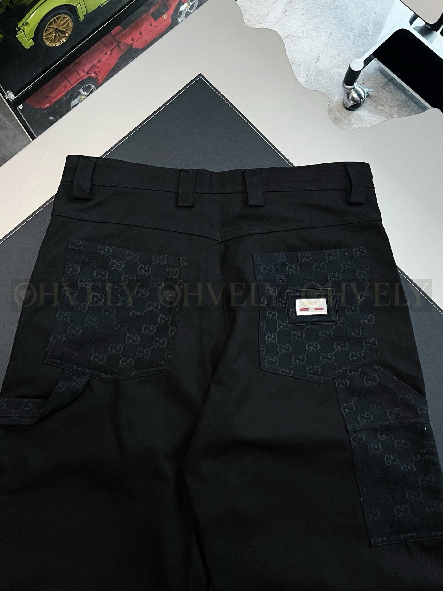 【 ZP버전 】구찌 Gucci 자카드 포켓 캔버스 팬츠 상품 썸네일