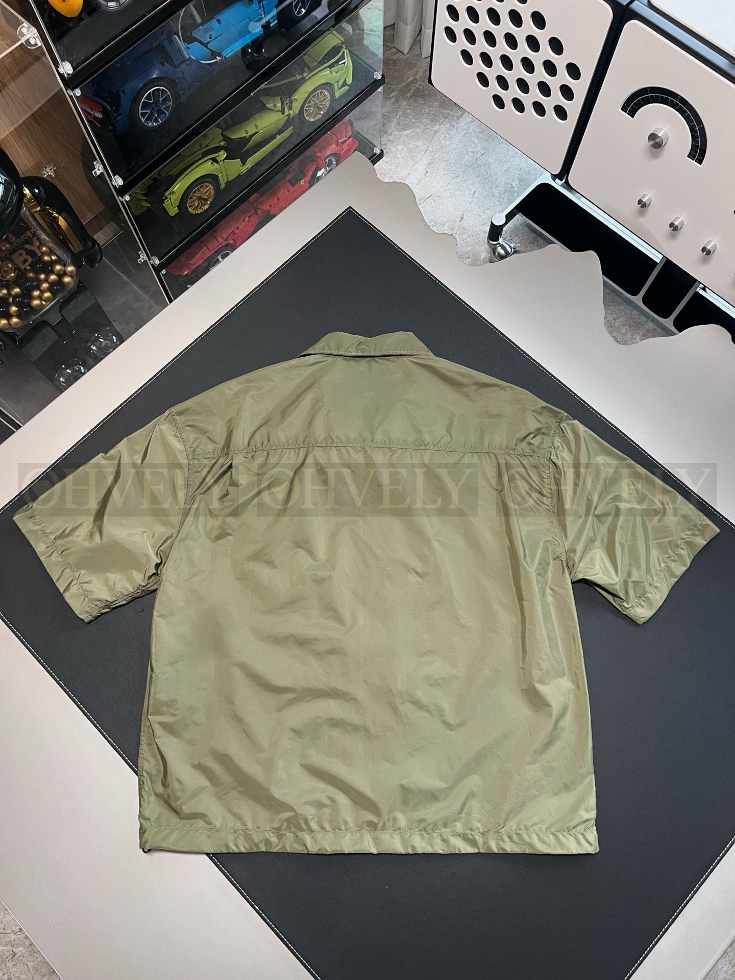 【 ZP버전 】프라다 Prada 리나일론 반팔 셔츠 자켓 상품 썸네일
