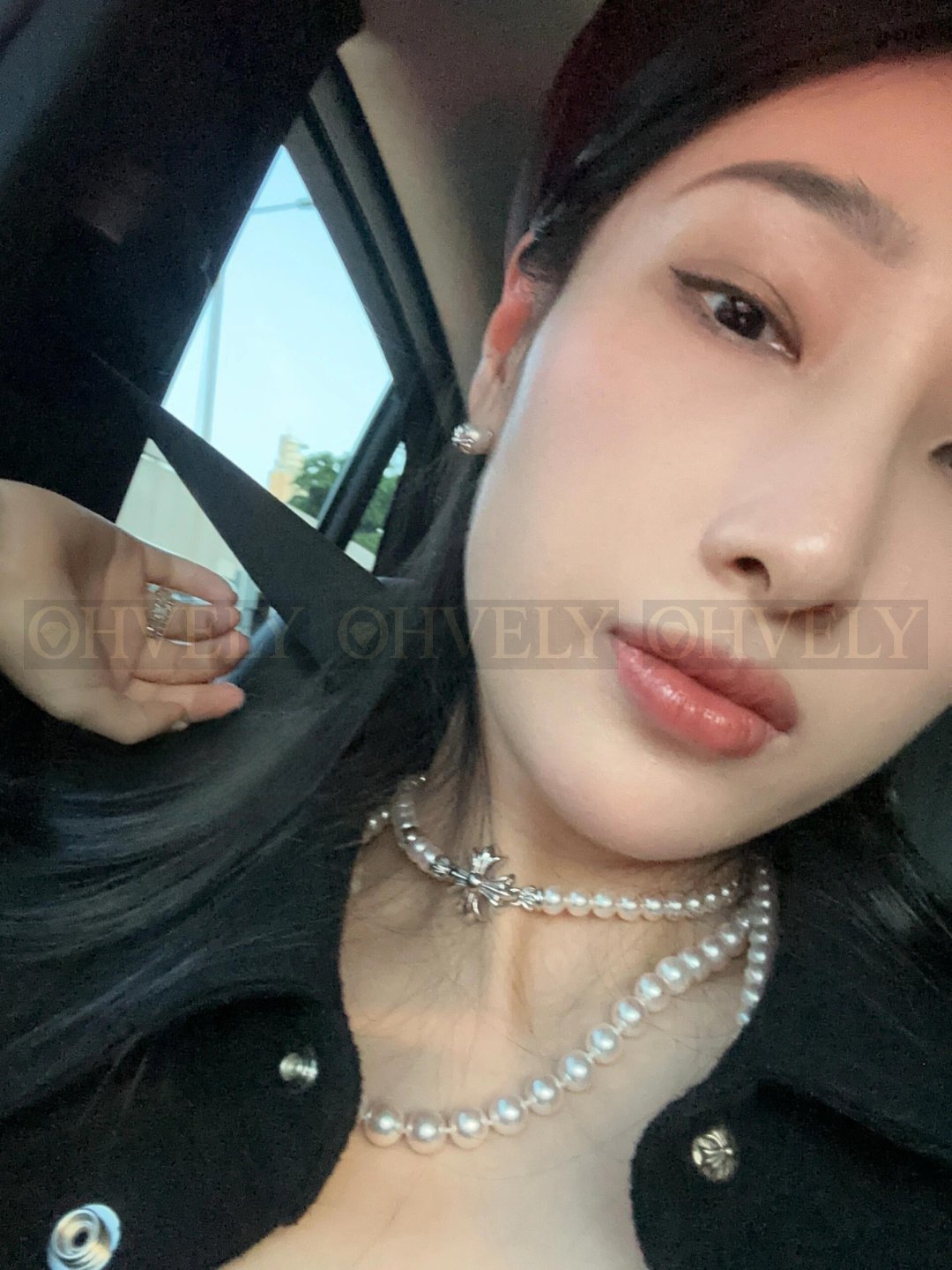 크롬하츠 Mikimoto 진주 십자가 니트 목걸이 상품 썸네일
