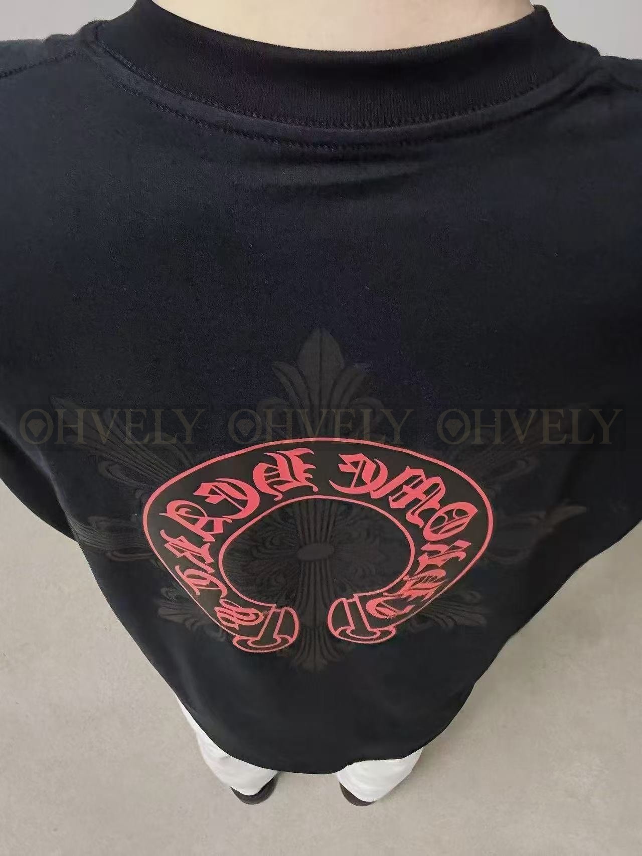 【 ZP버전 】크롬하츠 Chrome Hearts 바인 호스슈 로고 반팔 티셔츠 상품 썸네일