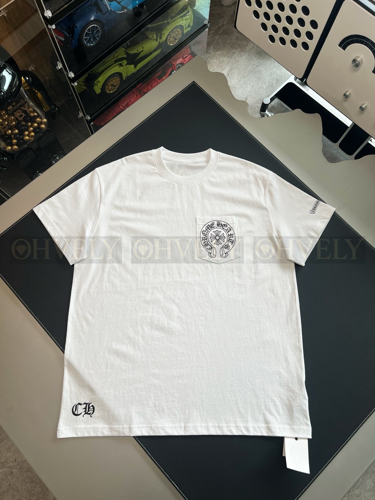 【 ZP버전 】크롬하츠 Chrome Hearts 바인 호스슈 로고 반팔 티셔츠 상품 썸네일