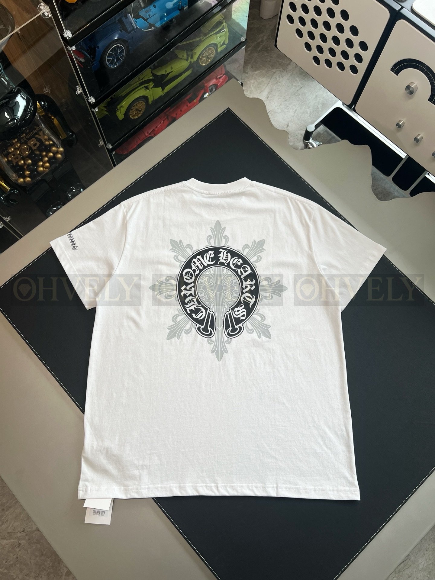 【 ZP버전 】크롬하츠 Chrome Hearts 바인 호스슈 로고 반팔 티셔츠 상품 썸네일