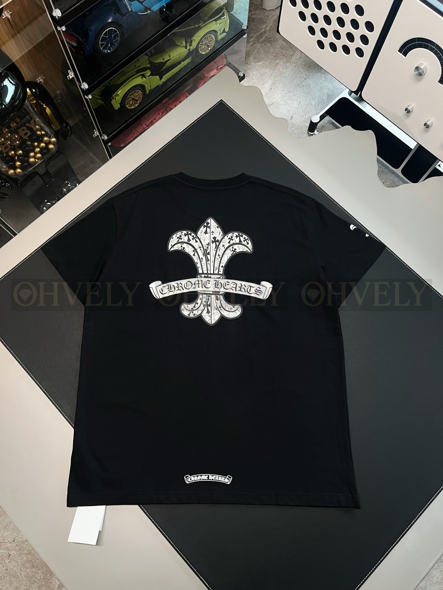 【 ZP버전 】크롬하츠 Chrome Hearts BS 플뢰르 포켓 반팔 티셔츠 상품 썸네일