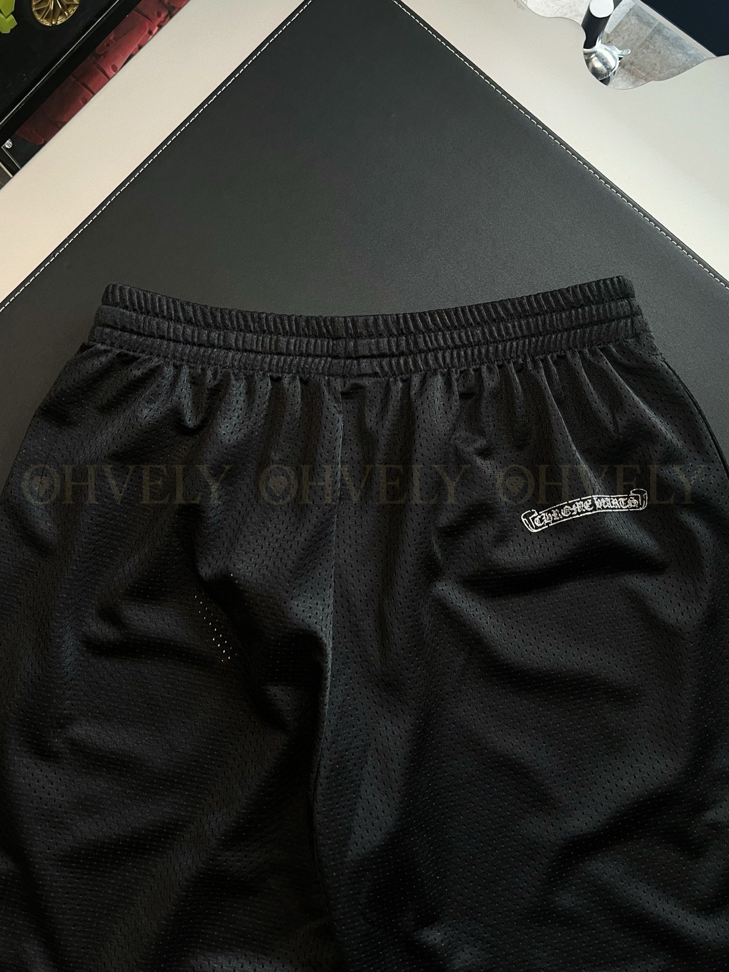 【 ZP버전 】크롬하츠 Chrome Hearts 글리터 로고 메쉬 하키 팬츠 상품 썸네일