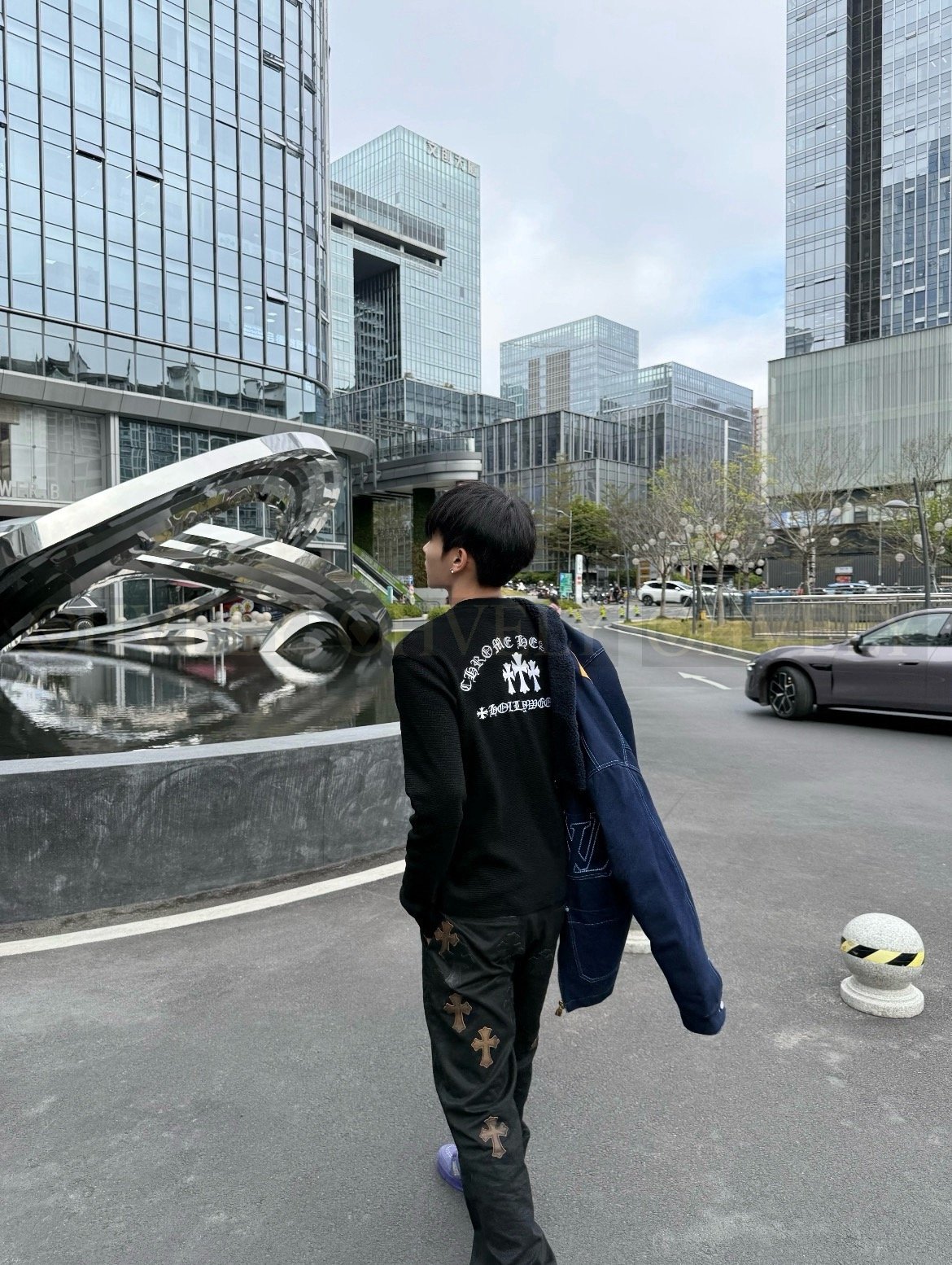 【 ZP버전 】크롬하츠 Chrome Hearts 로고 자수 와플 써멀 헨리넥 롱슬리브 상품 썸네일