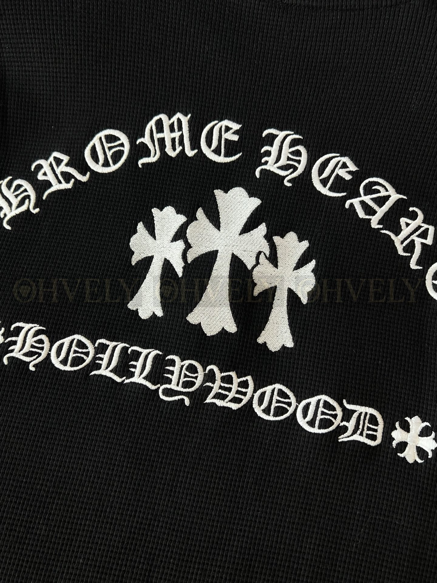 【 ZP버전 】크롬하츠 Chrome Hearts 로고 자수 와플 써멀 헨리넥 롱슬리브 상품 썸네일