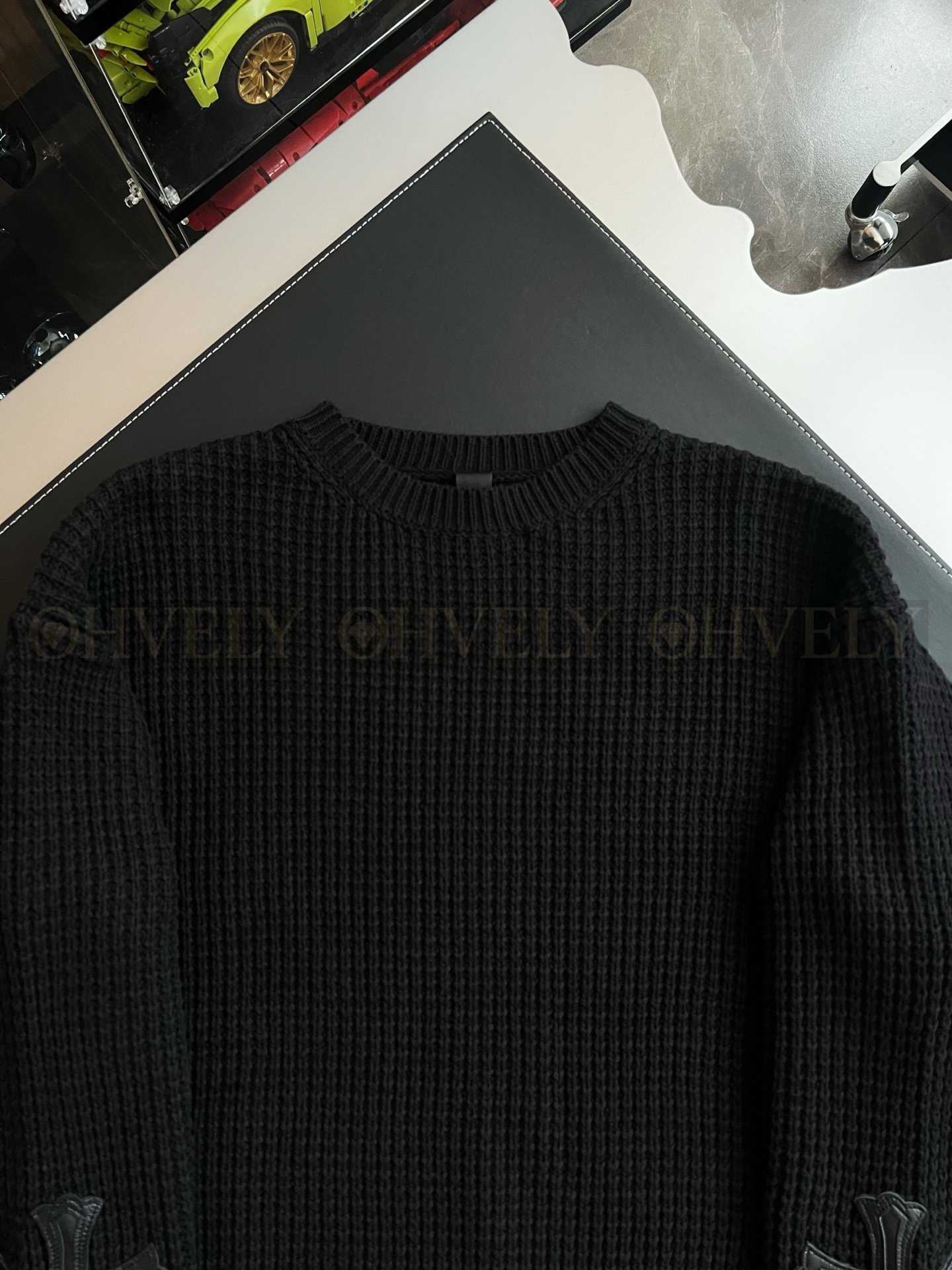 【 ZP버전 】크롬하츠 Chrome Hearts 크로스 패치 와플 니트 스웨터 상품 썸네일