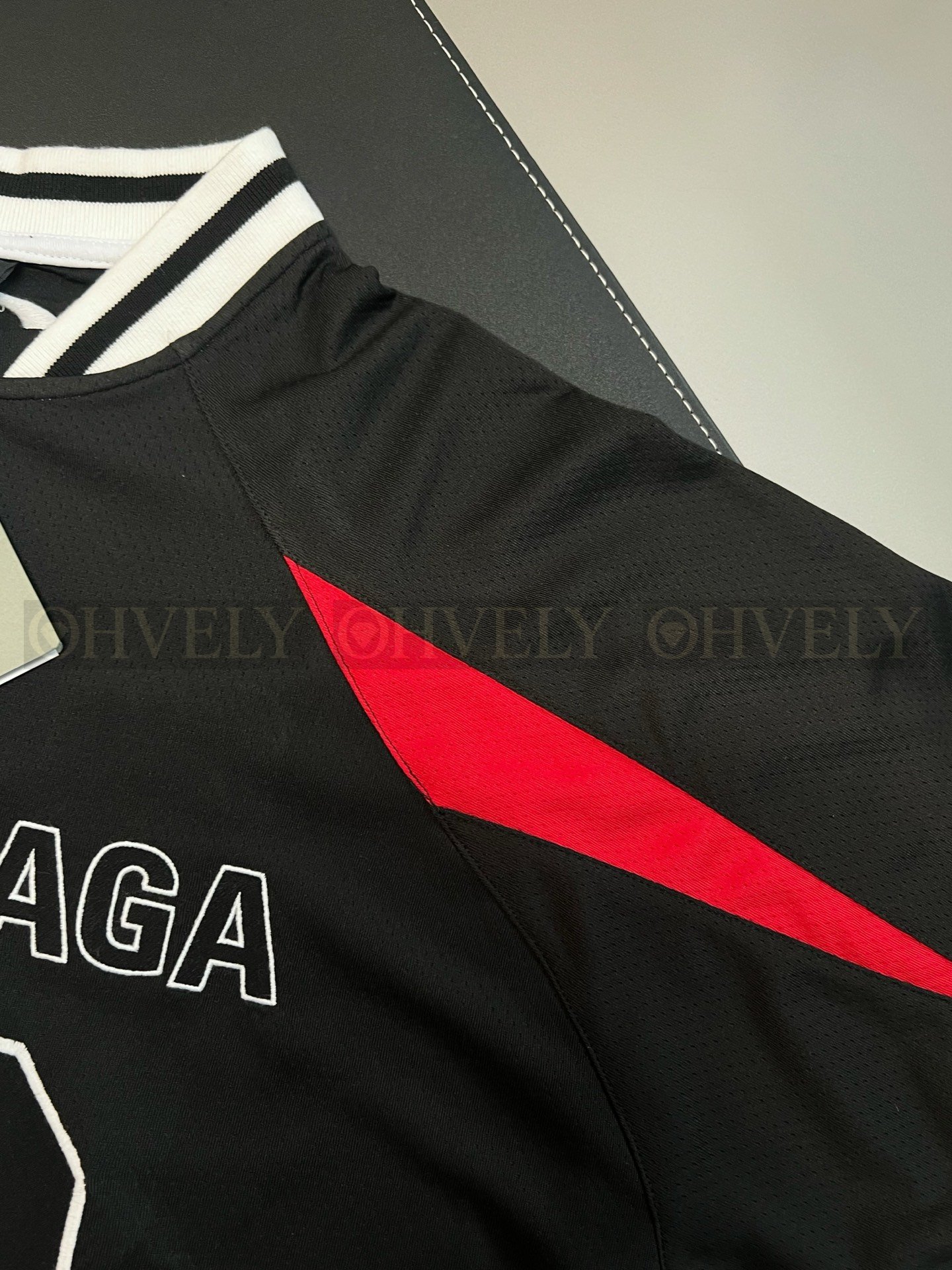 【 ZP버전 】발렌시아가 Balenciaga NBA 콜라보레이션 메쉬 로고 저지 세트 블랙 상품 썸네일