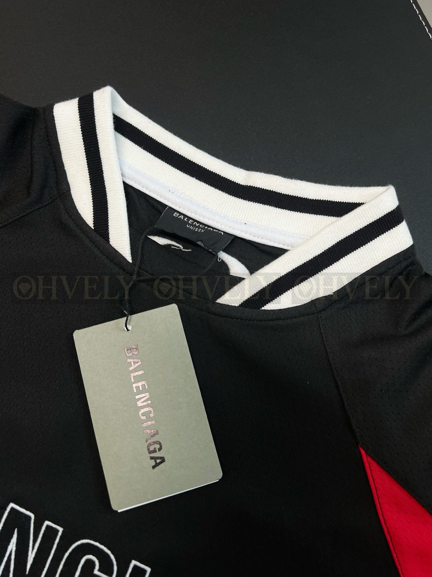 【 ZP버전 】발렌시아가 Balenciaga NBA 콜라보레이션 메쉬 로고 저지 세트 블랙 상품 썸네일