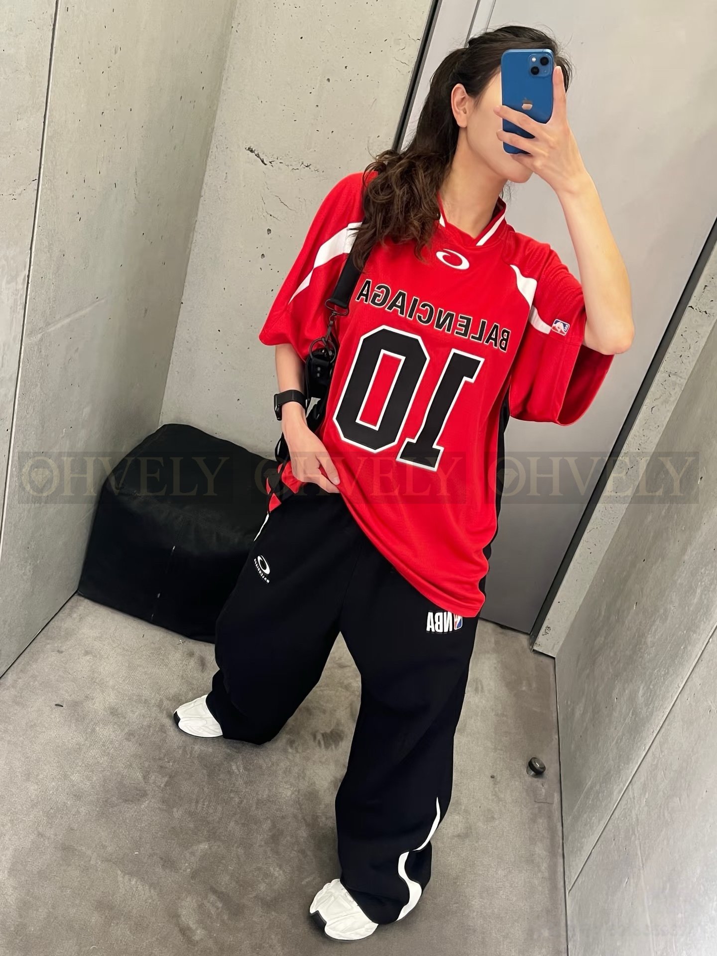 【 ZP버전 】발렌시아가 Balenciaga NBA 콜라보레이션 메쉬 로고 저지 상품 썸네일