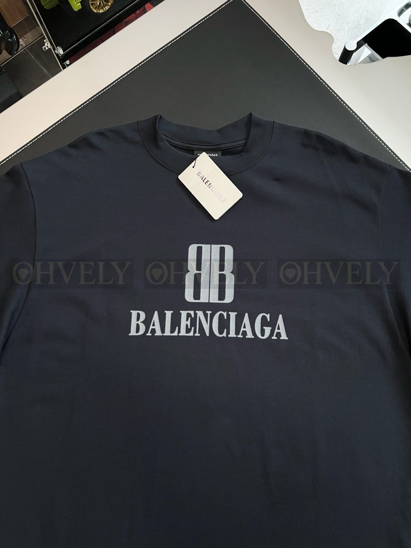 【 ZP버전 】발렌시아가 Balenciaga 더블 B 로고 프린트 반팔 티셔츠 상품 썸네일