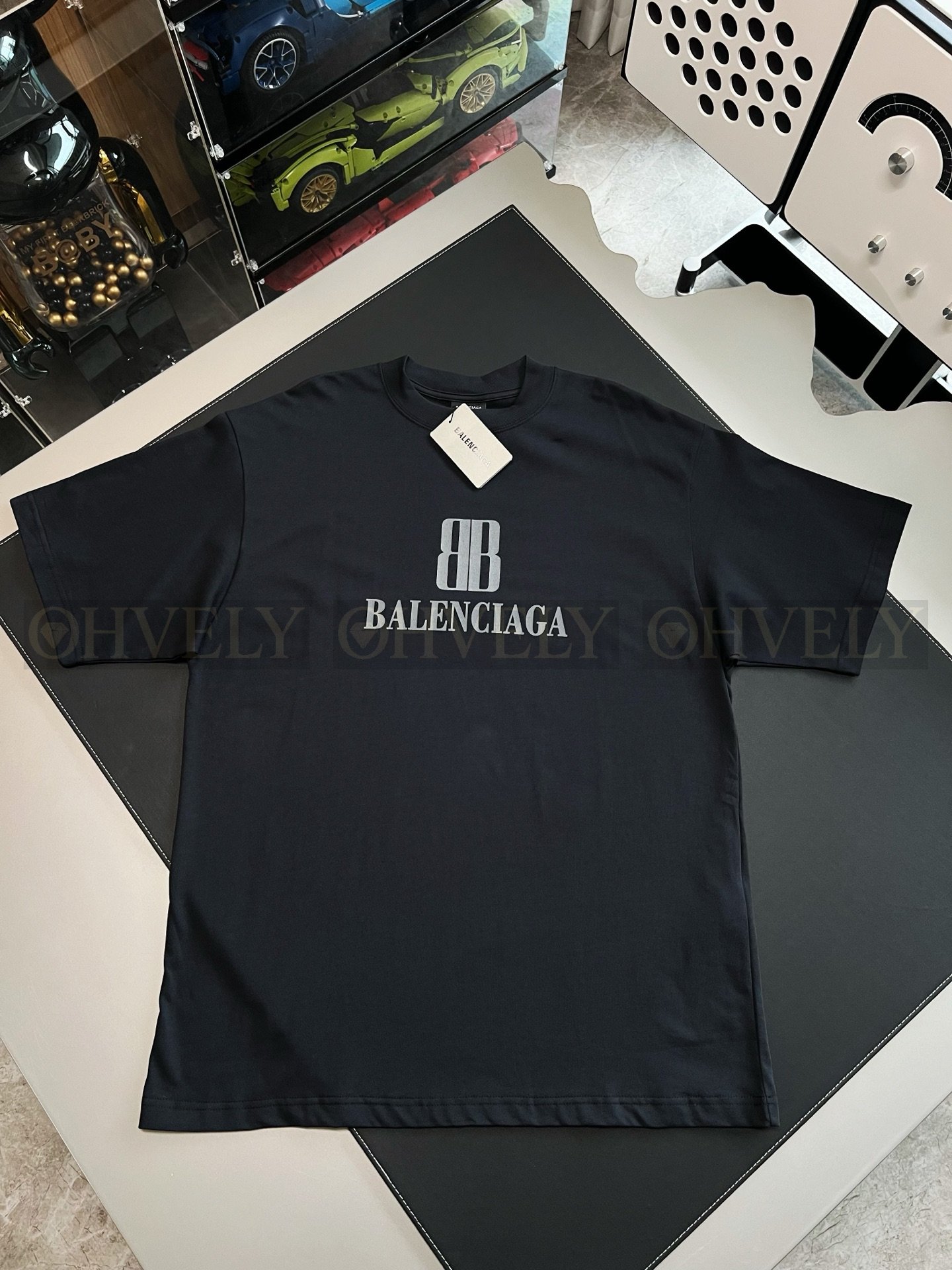 【 ZP버전 】발렌시아가 Balenciaga 더블 B 로고 프린트 반팔 티셔츠 상품 썸네일
