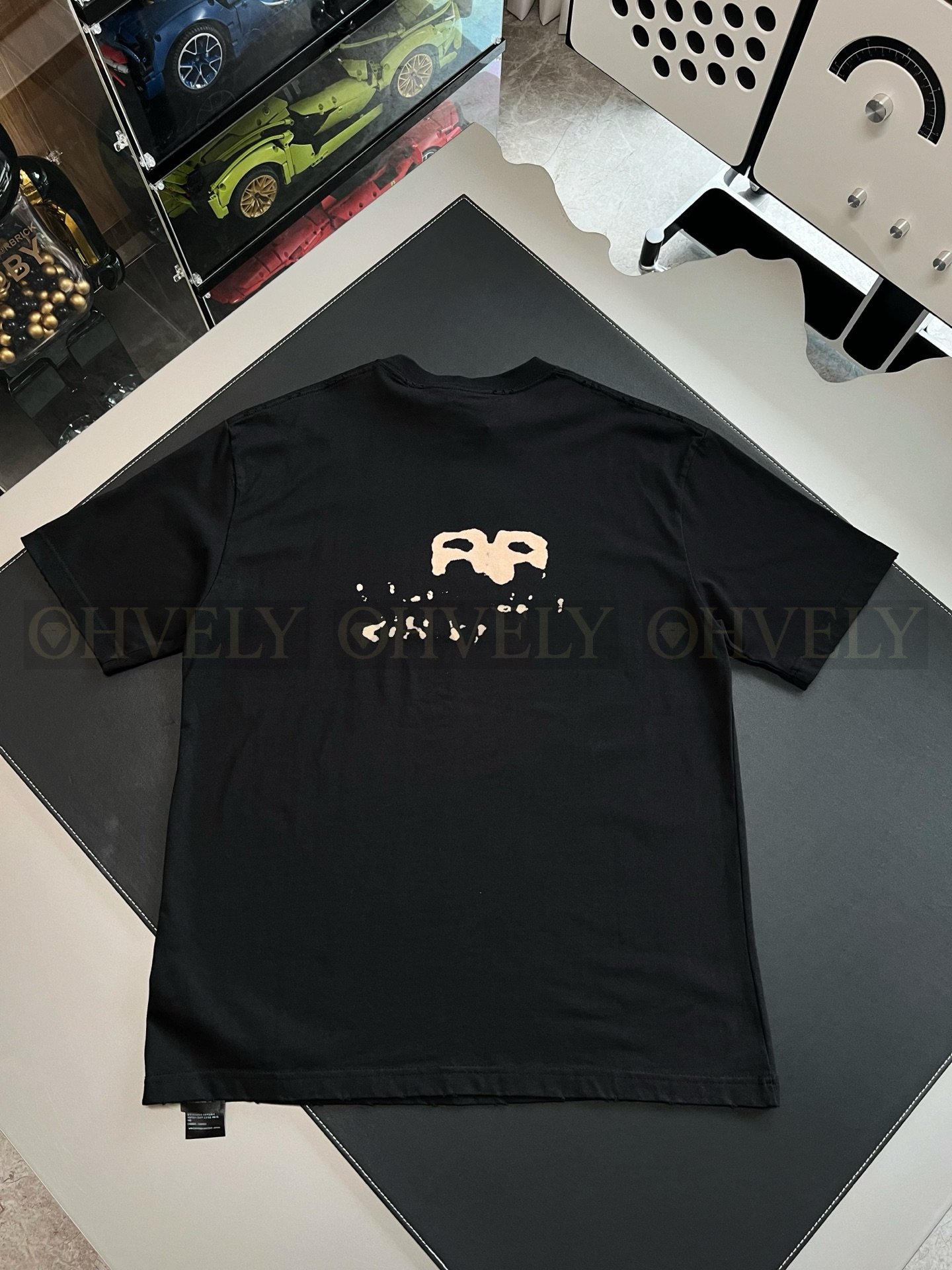【 ZP버전 】발렌시아가 Balenciaga 픽셀 더블 B 로고 프린트 티셔츠 상품 썸네일