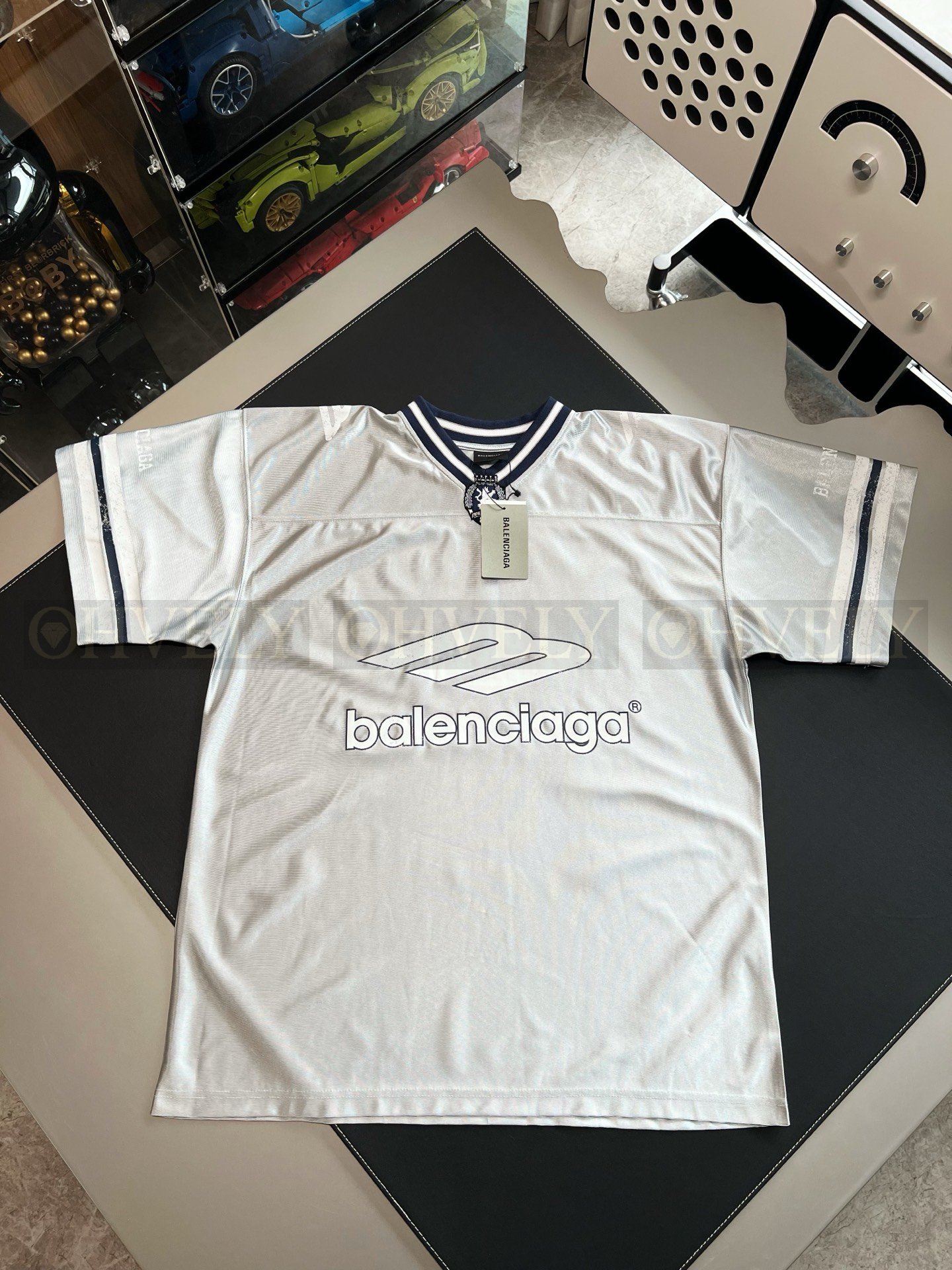【 ZP버전 】발렌시아가 Balenciaga 3B 스포츠 아이콘 로고 저지 티셔츠 상품 썸네일