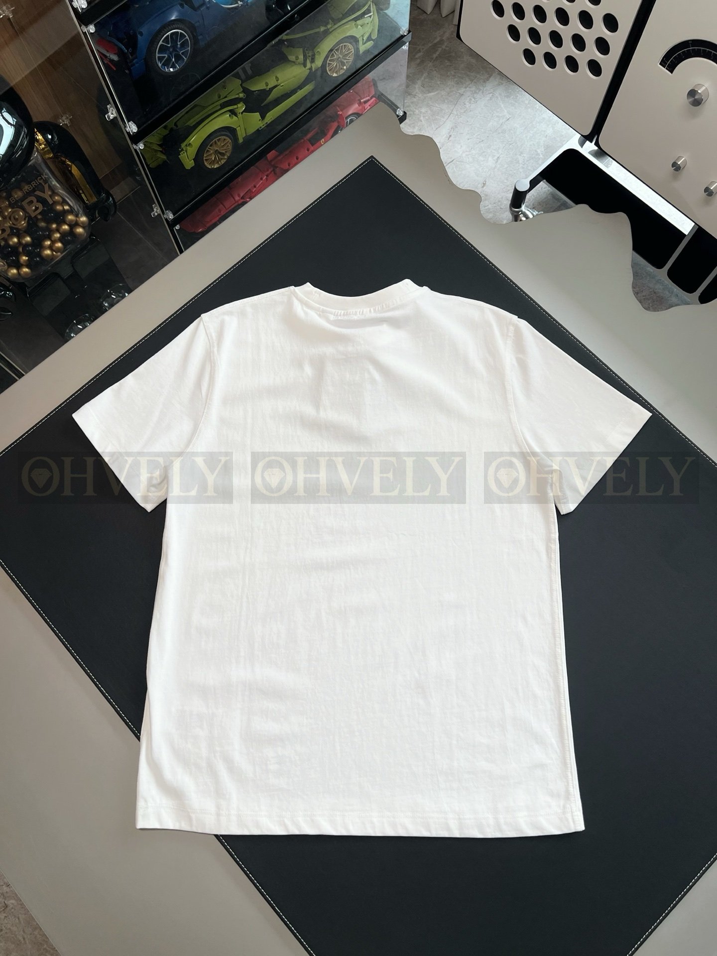 【 ZP버전 】버버리 Burberry 체크 라벨 면 티셔츠 상품 썸네일