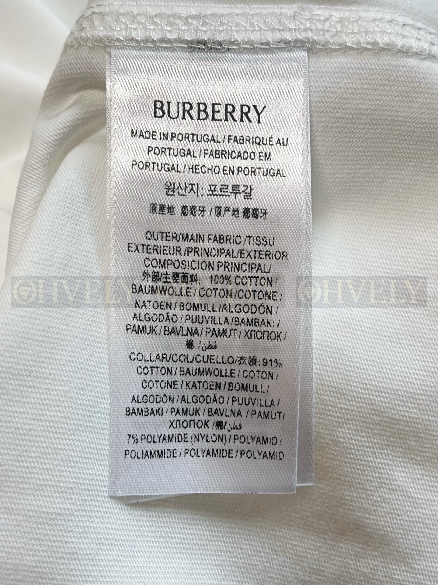【 ZP버전 】버버리 Burberry 에크루 스프레이 페인트 로고 코튼 티셔츠 상품 썸네일