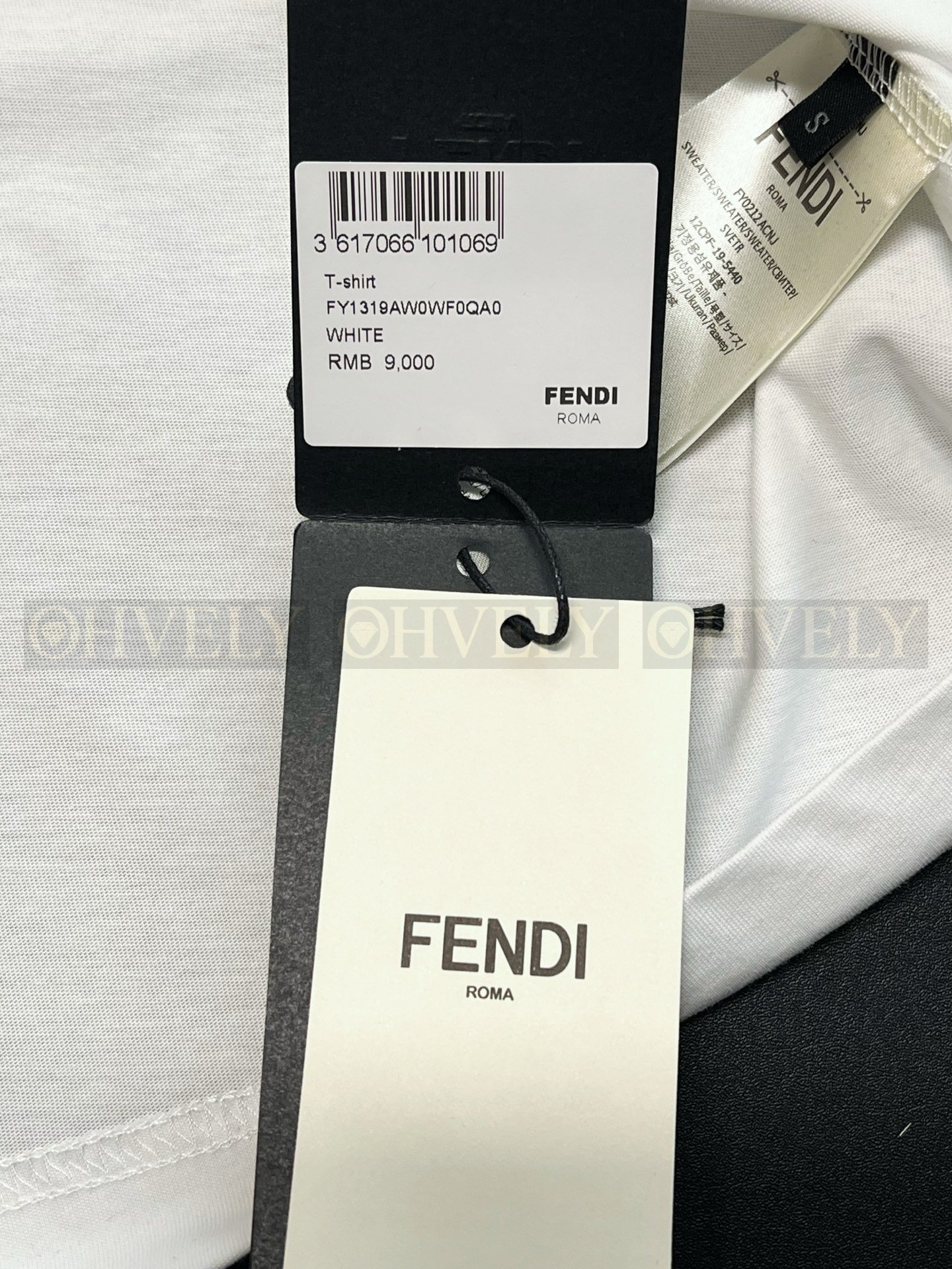 【 ZP버전 】펜디 Fendi 로마 라인스톤 자수 코튼 티셔츠 상품 썸네일