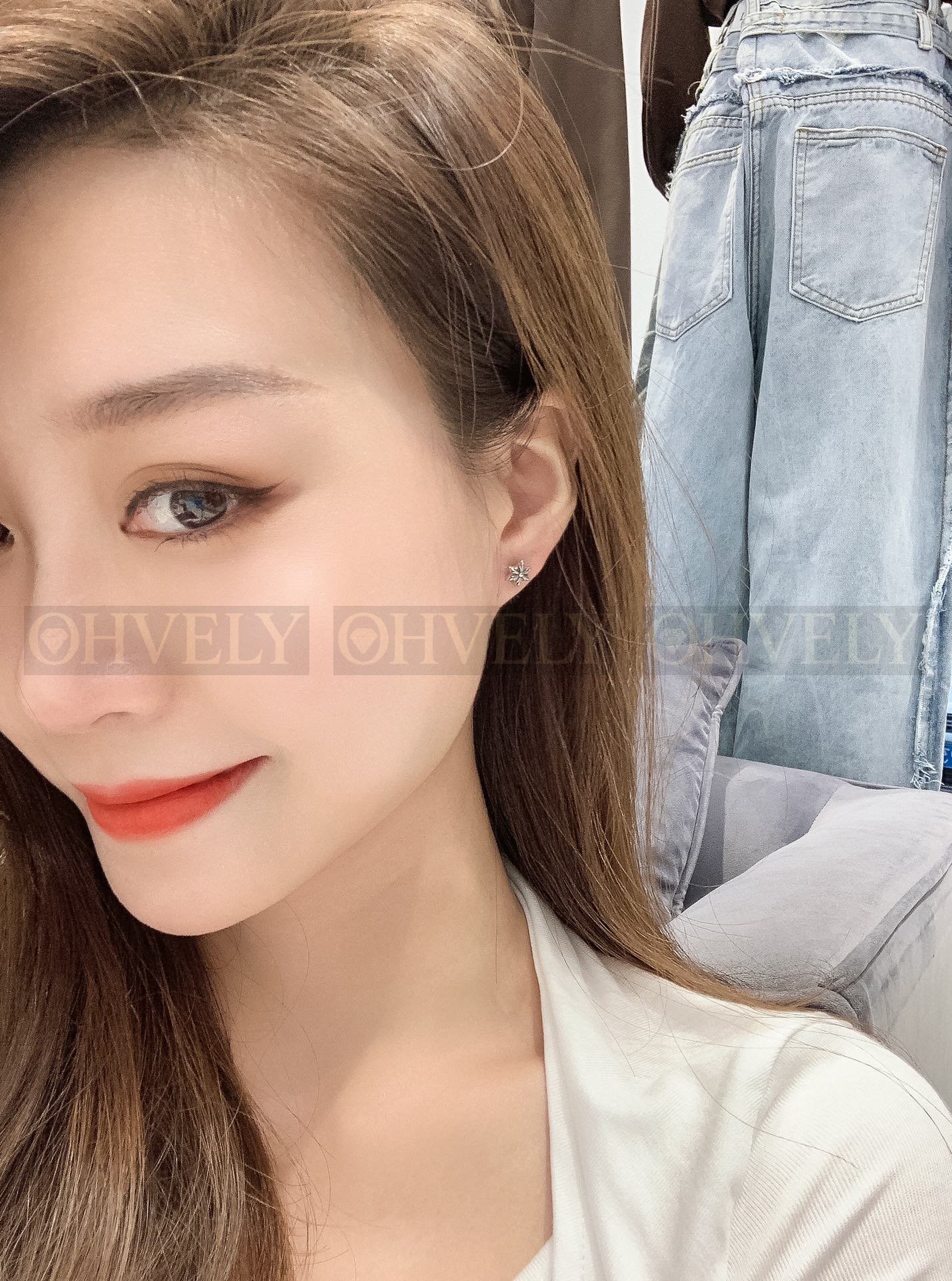 【 ZP 버전 】크롬하츠 스타 스터드 귀걸이 상품 썸네일