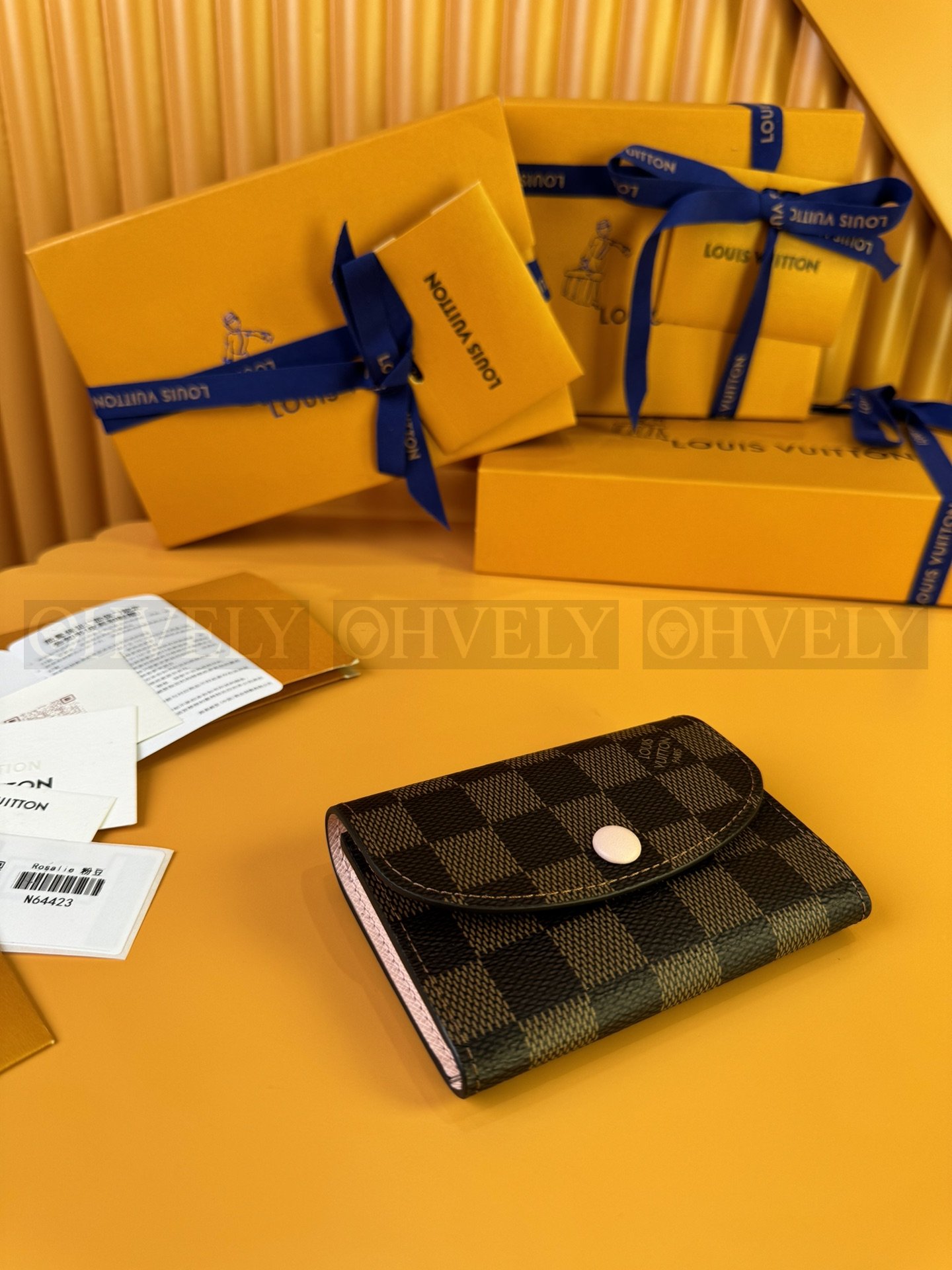 【 ZP 버전 】루이비통 Louis Vuitton 로잘리 코인 퍼스 다미에 에벤 상품 썸네일