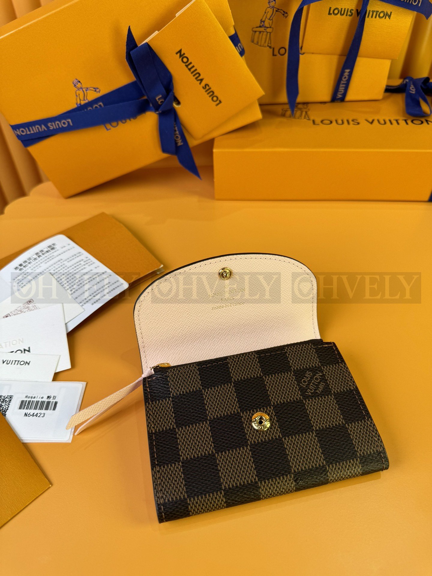 【 ZP 버전 】루이비통 Louis Vuitton 로잘리 코인 퍼스 다미에 에벤 상품 썸네일