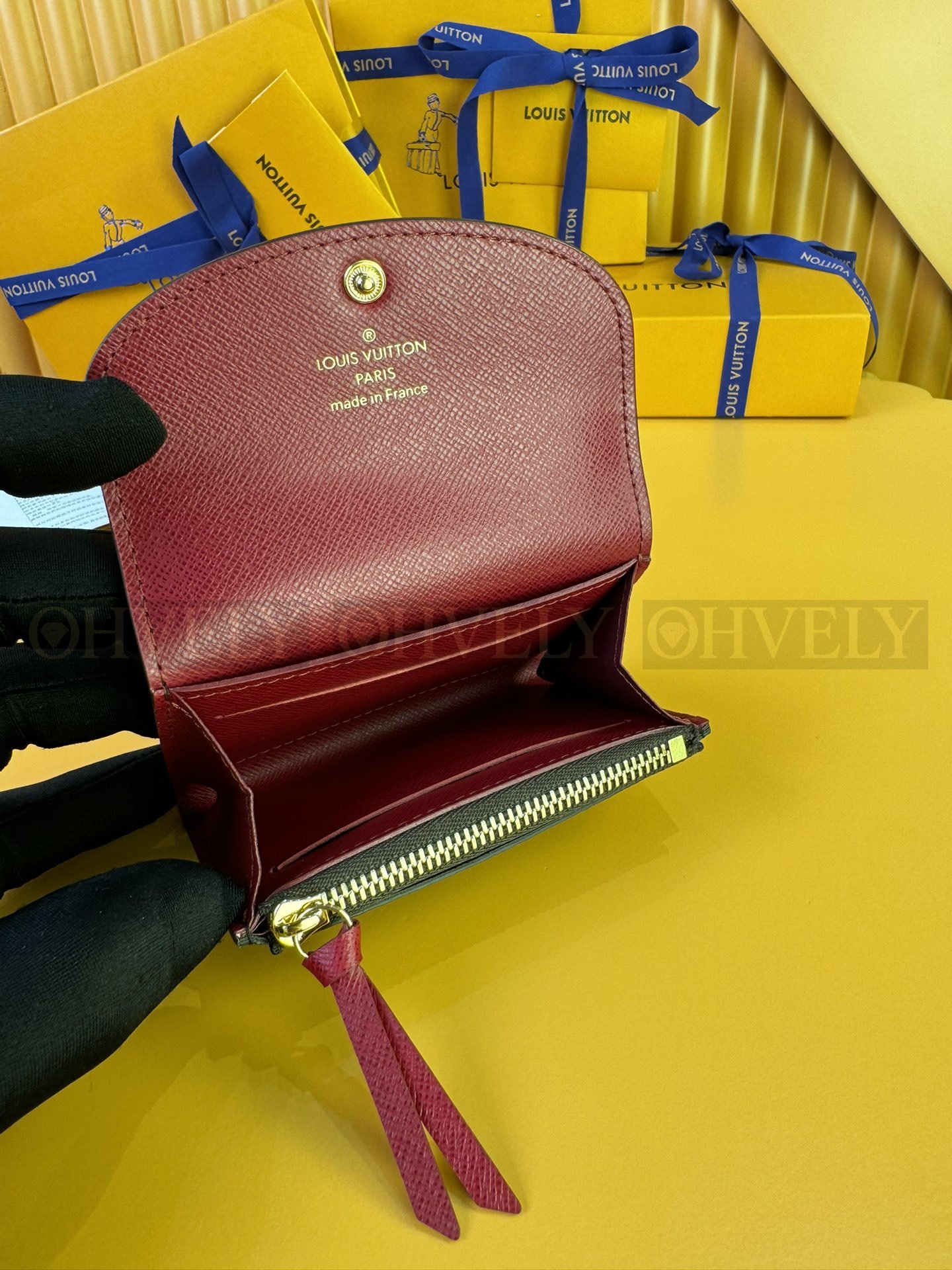【 ZP 버전 】루이비통 Louis Vuitton 로잘리 코인 퍼스 모노그램 퍼플버튼 상품 썸네일