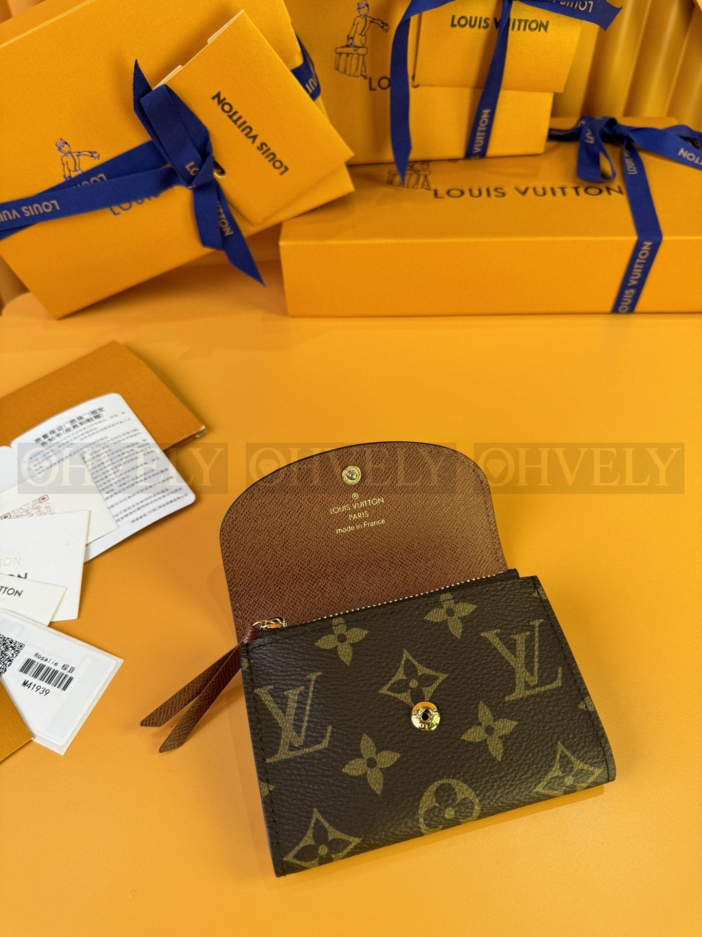 【 ZP 버전 】루이비통 Louis Vuitton 로잘리 코인 퍼스 모노그램 브라운 버튼 상품 썸네일