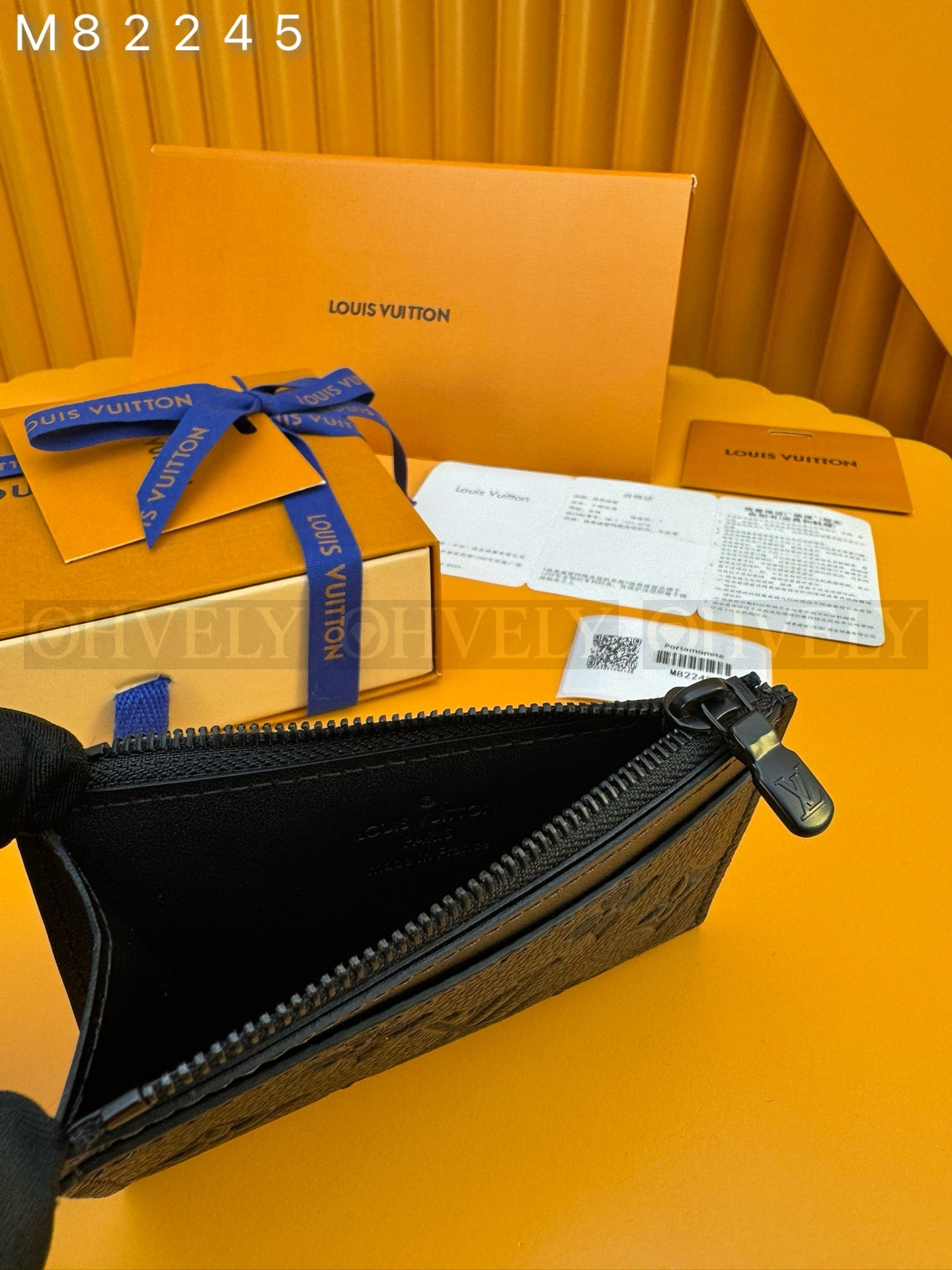 【 ZP 버전 】루이비통 Louis Vuitton 모노그램 앙프렝뜨 코인 카드 홀더 블랙 상품 썸네일