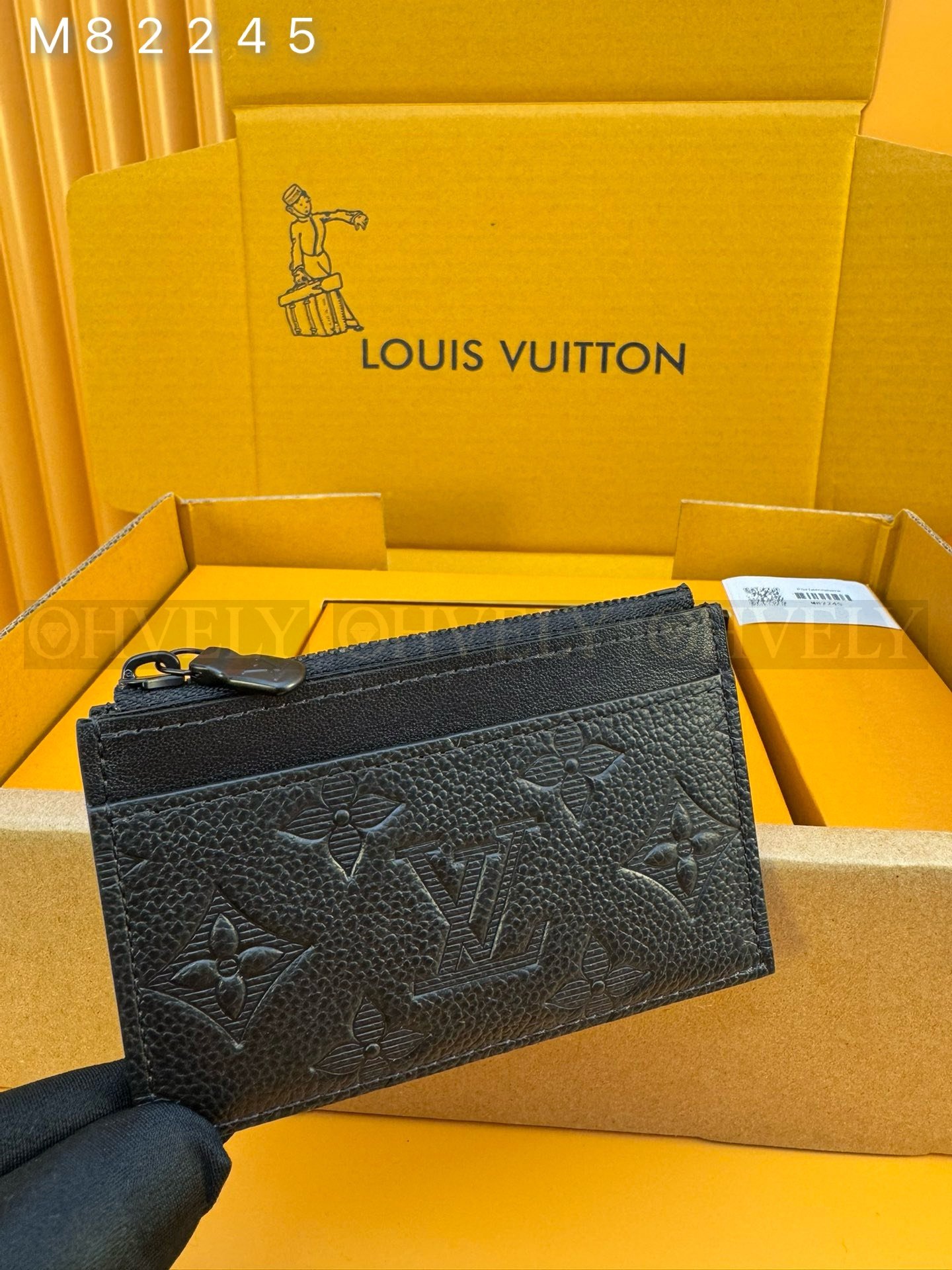 【 ZP 버전 】루이비통 Louis Vuitton 모노그램 앙프렝뜨 코인 카드 홀더 블랙 상품 썸네일