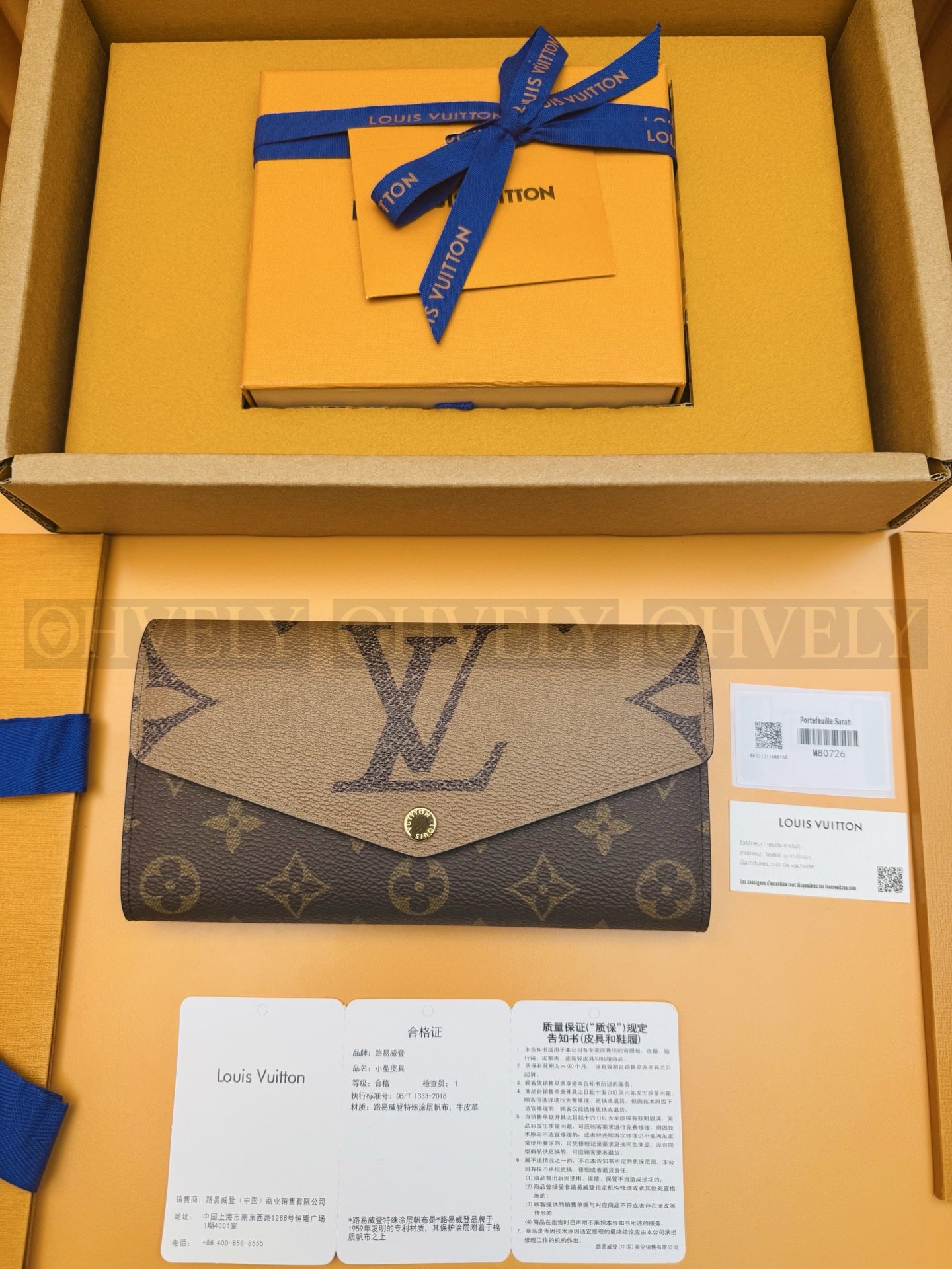 【 ZP 버전 】 루이비통 모노그램 리버스 자이언트 사라 월릿 상품 썸네일