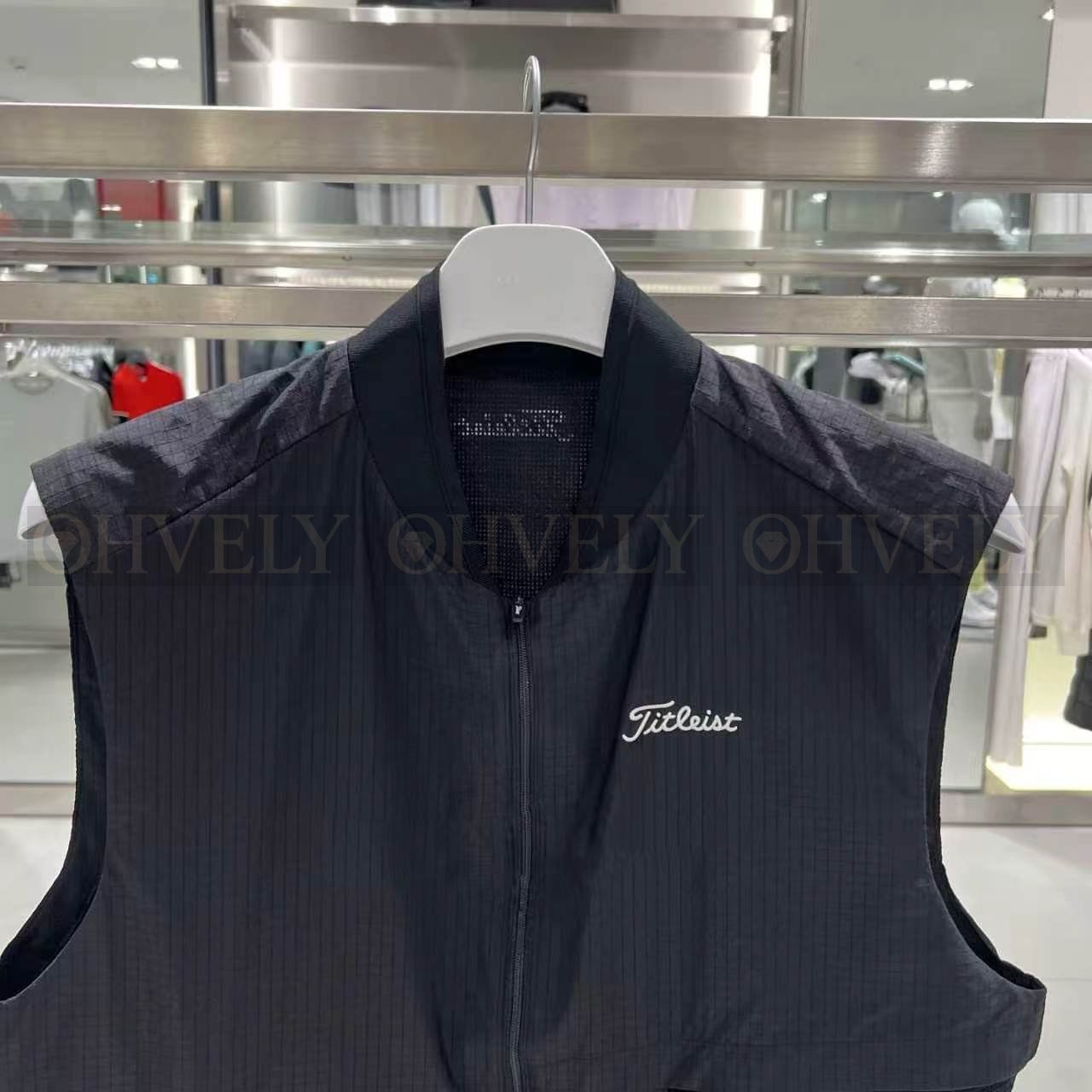 Titleist 타이틀리스트 남성 스트라이프 패턴 경량 바람막이 골프 베스트 조끼 상품 썸네일