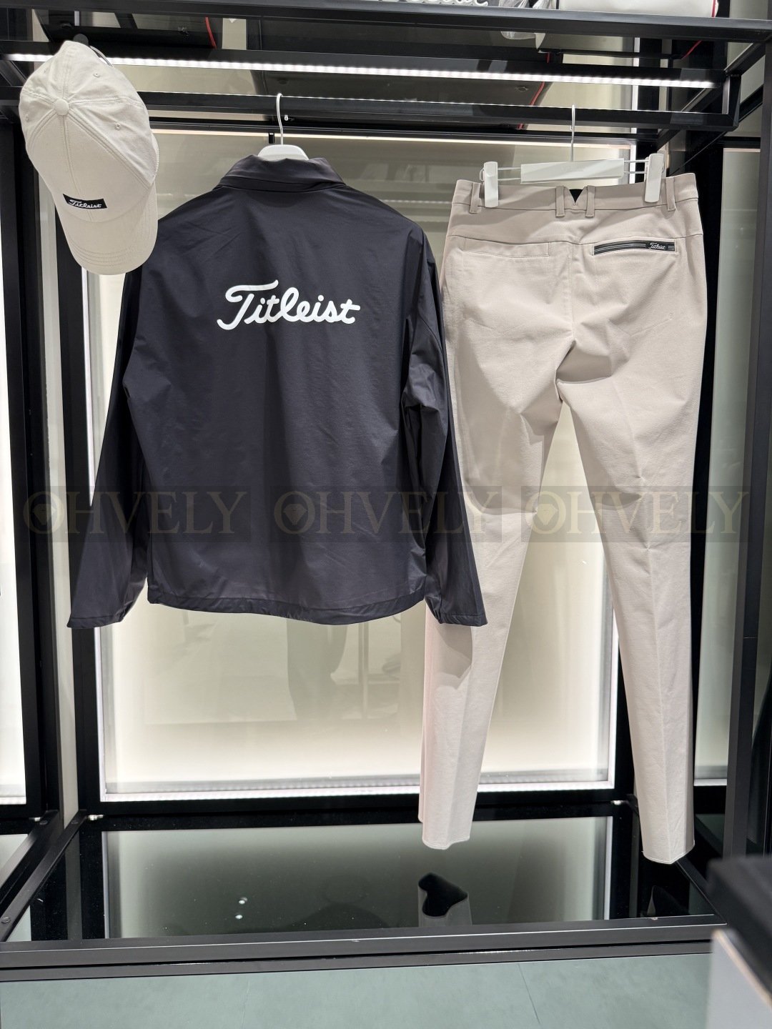 Titleist 타이틀리스트 남성 경량 후드 바람막이 재킷 점퍼 (스카이블루 / 블랙) 상품 썸네일