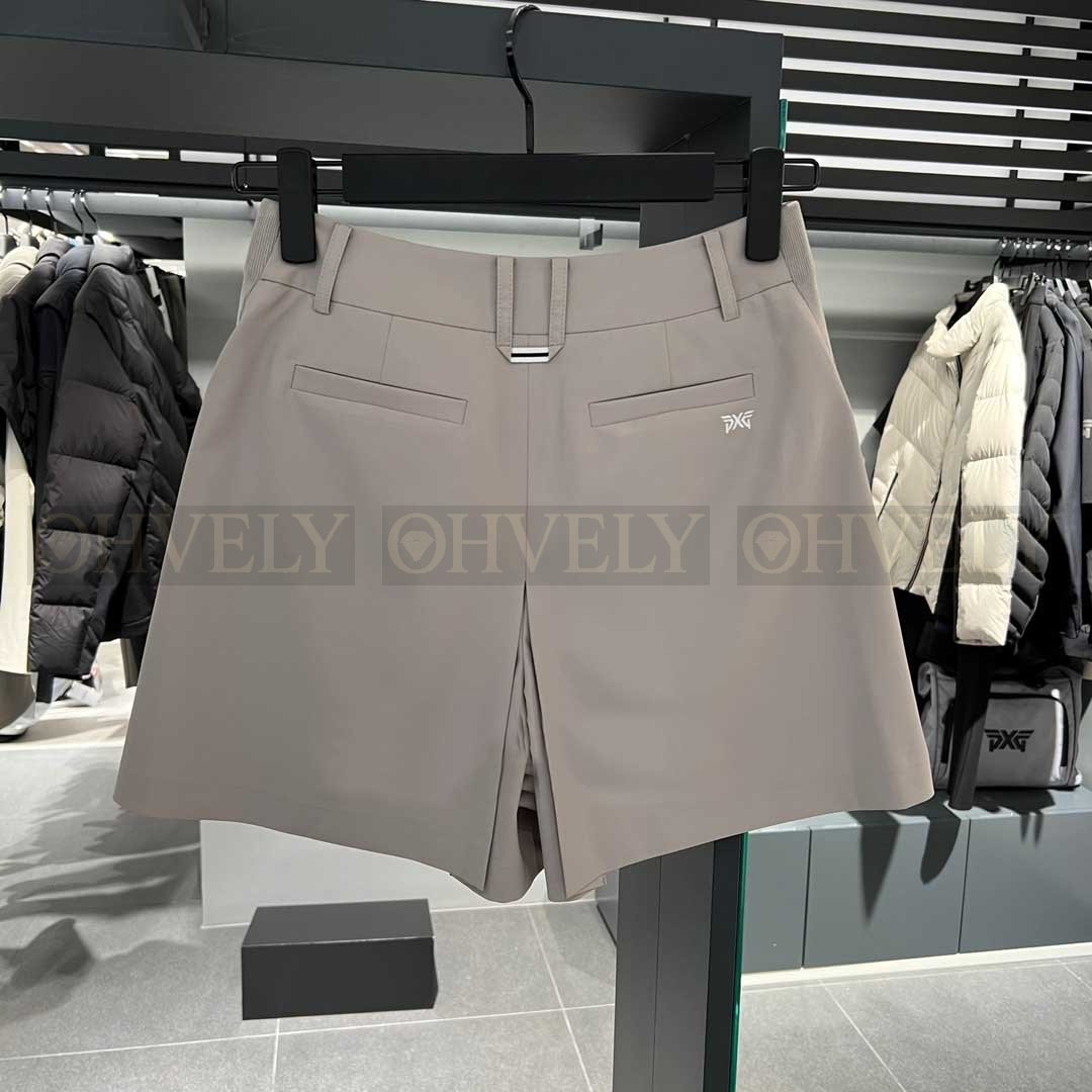 PXG 피엑스지 여성 아웃포켓 플리츠 큐롯 스커트 반바지 (베이지, 블랙) 상품 썸네일