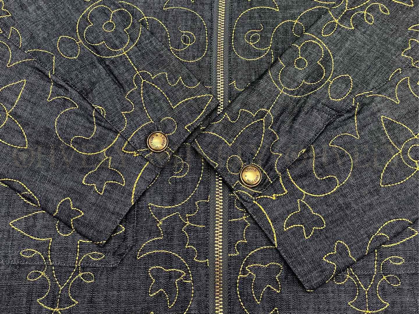 【 ZP버전 】루이비통 모노그램 필드 가이드 스티치 데님 자켓 인디고 블루 상품 썸네일