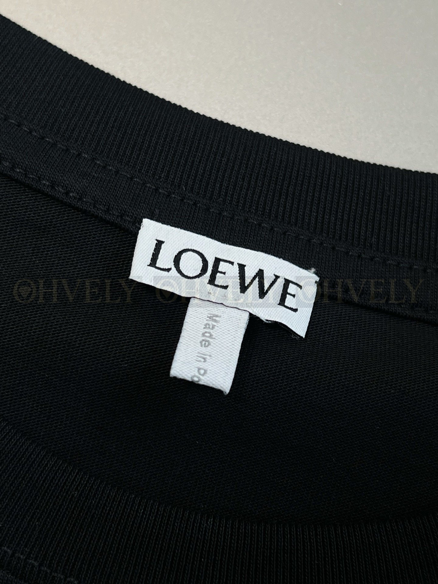 【 ZP버전 】로에베 아나그램 포켓 반팔 티셔츠 블랙 상품 썸네일