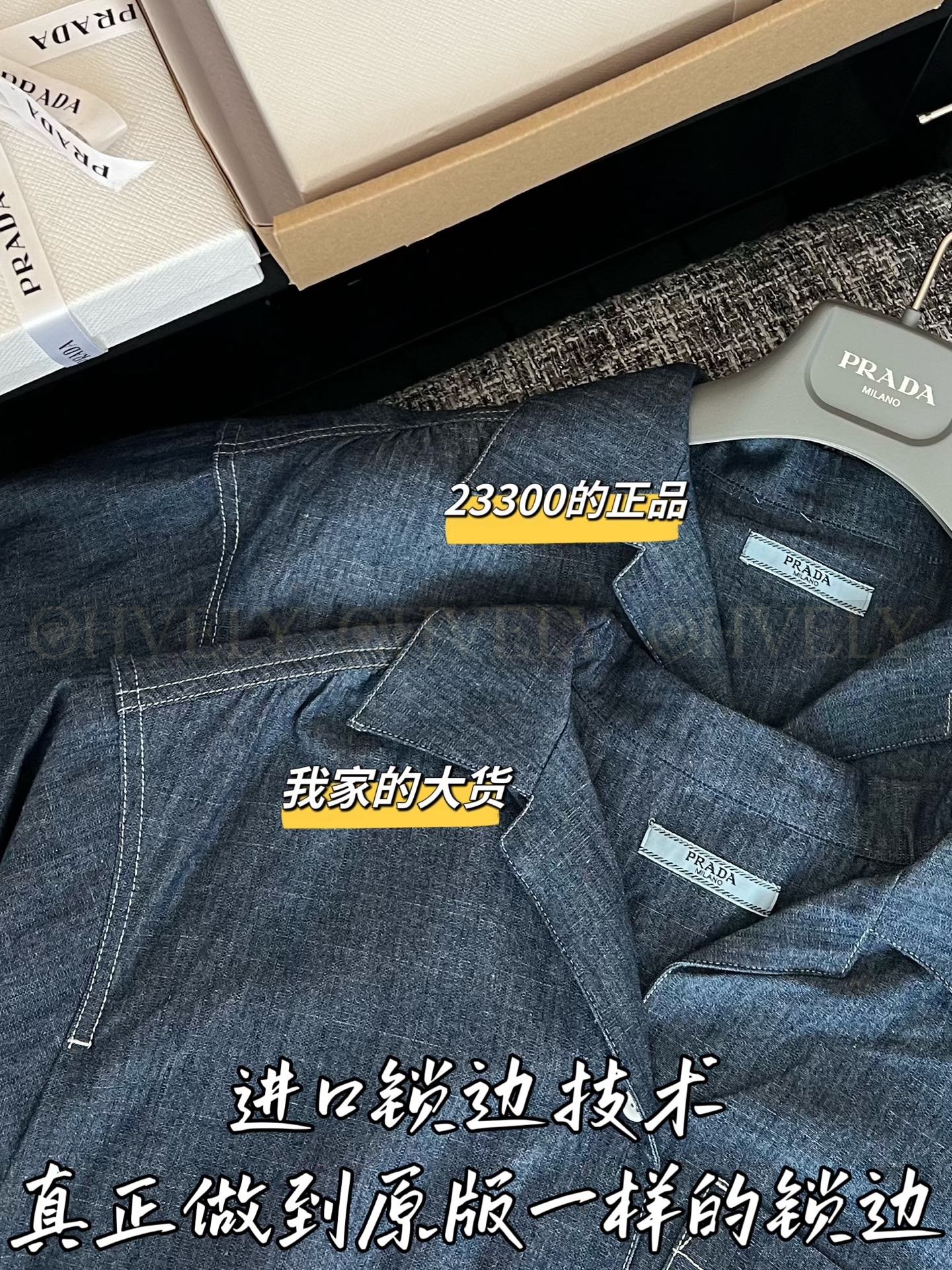 【 ZP버전 】프라다 워크웨어풍 데님 점프수트 (인디고 블루) 상품 썸네일