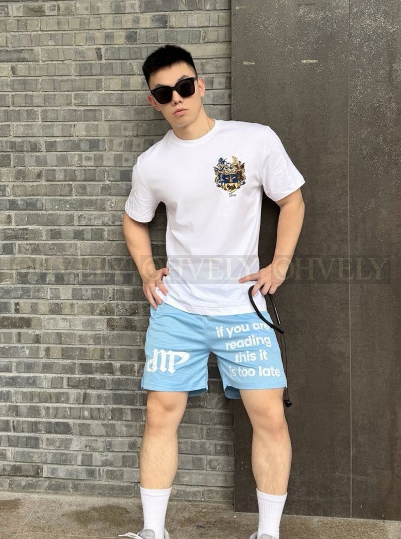 【 ZP버전 】 D 크레스트 인시그니아 자수 반팔 티셔츠 상품 썸네일