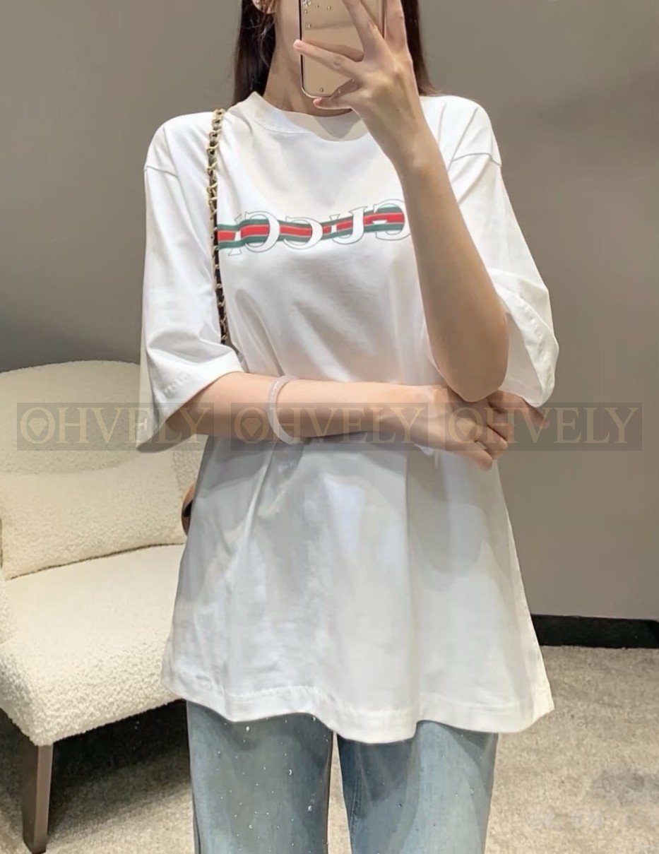 【 ZP버전 】GC 클래식 웹 삼색선 로고 반팔 티셔츠 상품 썸네일