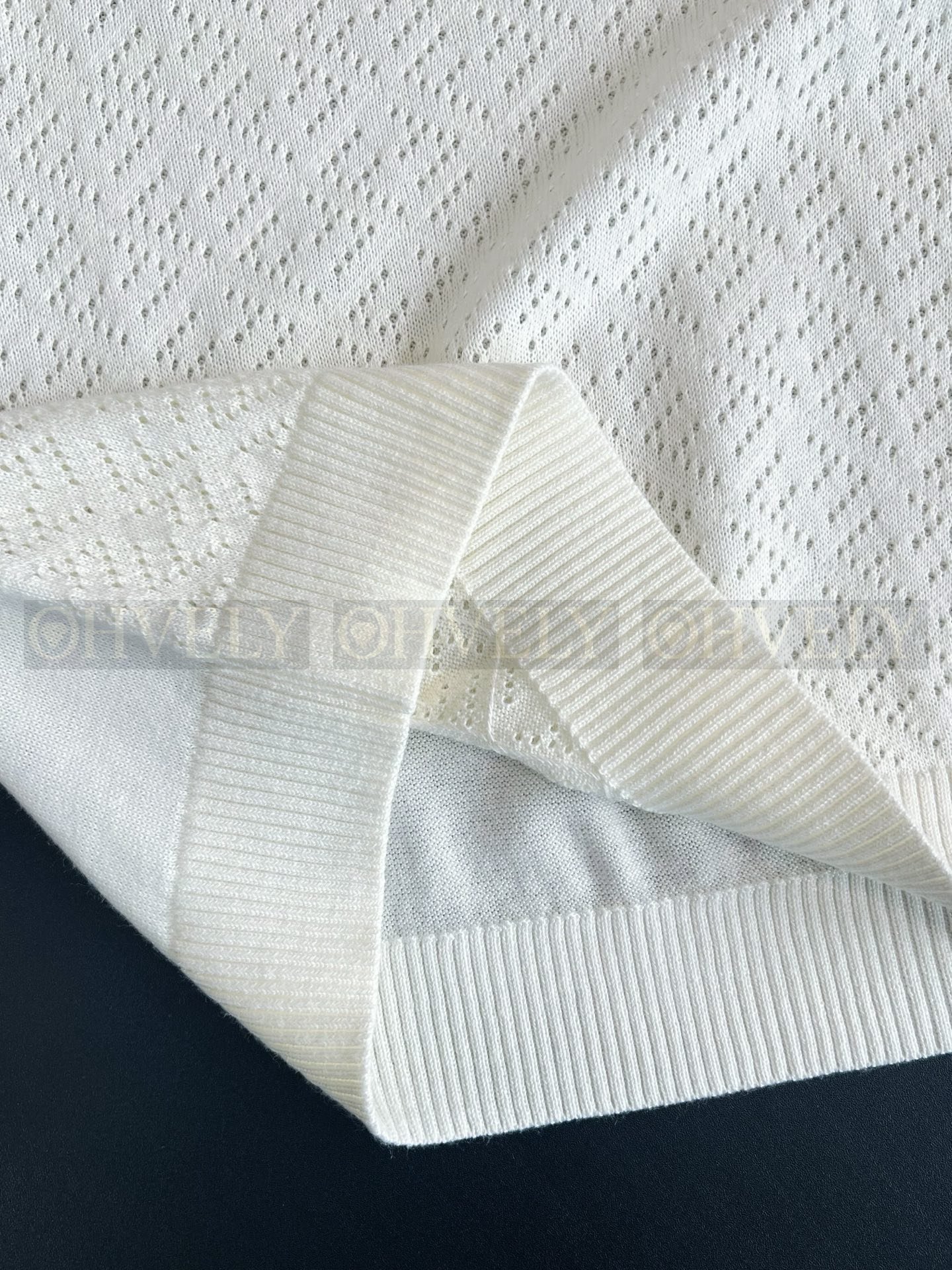 【 ZP버전 】FD 더블에프 아일릿 니트 칼라 셔츠 상품 썸네일