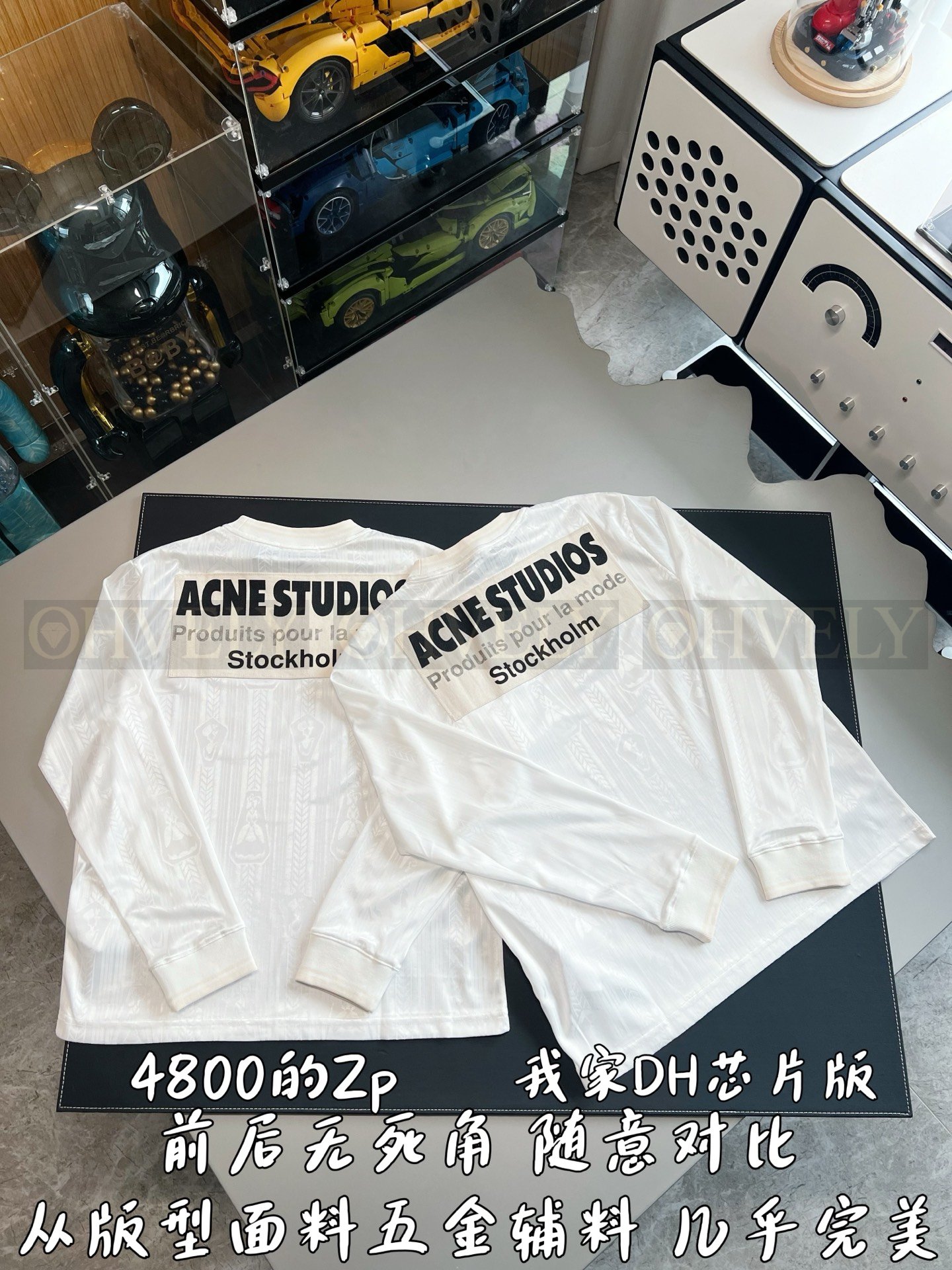 【 ZP버전 】AC 자카드 패턴 로고 긴팔 티셔츠 상품 썸네일
