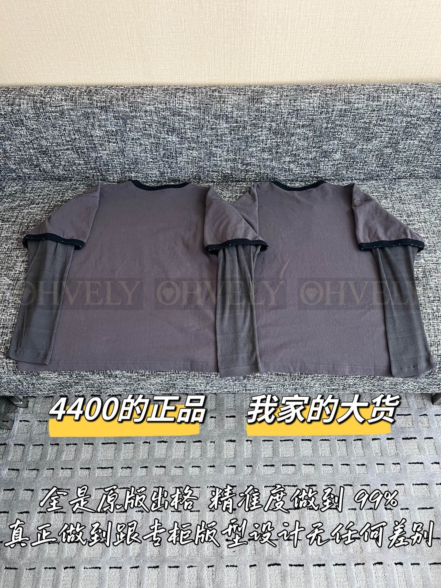 【 ZP버전 】AC 신상 일구구육 레이어드 긴팔 티셔츠 상품 썸네일
