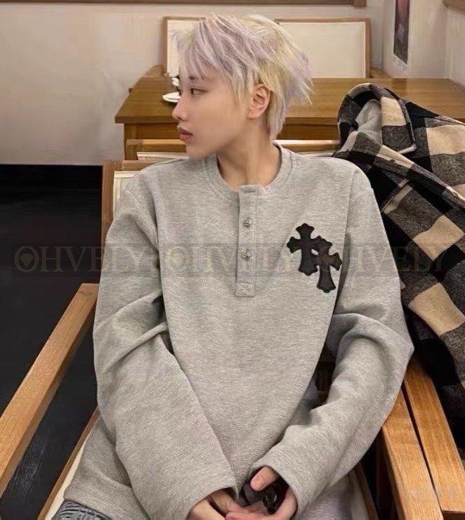 【 ZP버전 】CH 패치워크 와플 스웨트셔츠 상품 썸네일