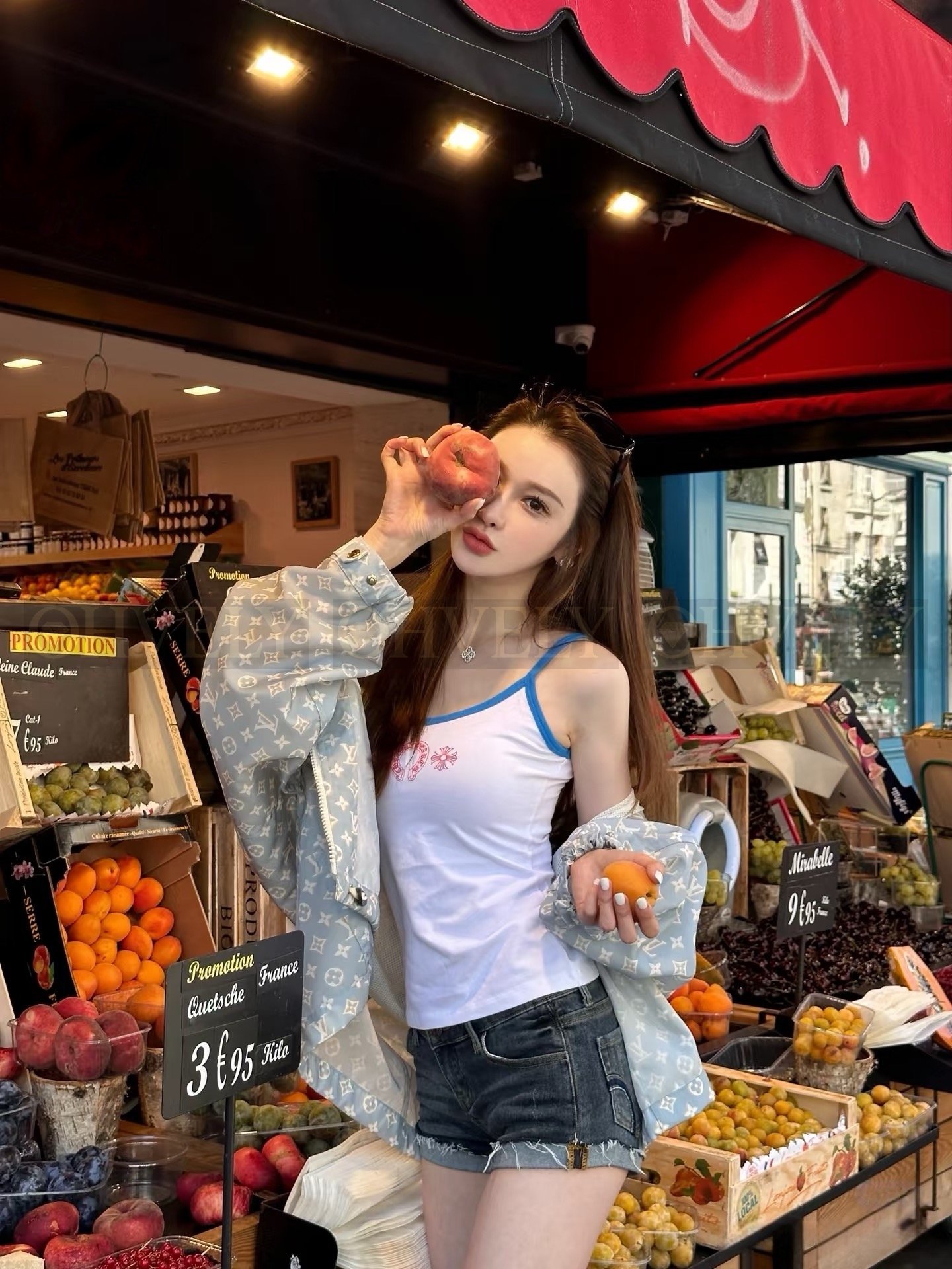 【 ZP버전 】CH 말발굽 프린팅 나시 탑 상품 썸네일