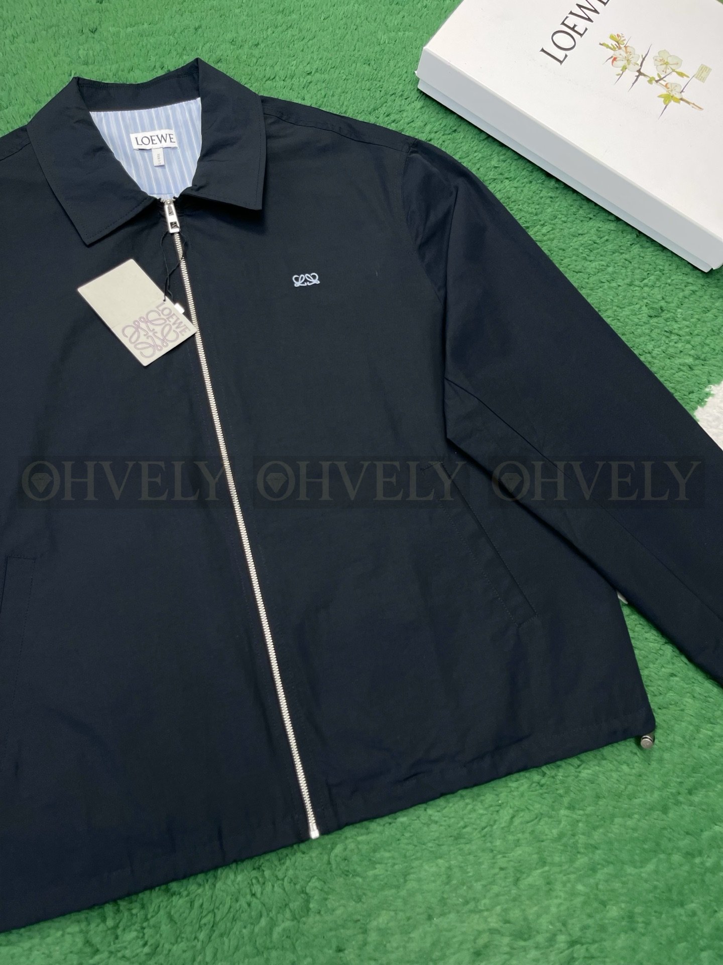 【 ZP버전 】LOE 클래식 자수 로고 드로스트링 재킷 아우터 상품 썸네일