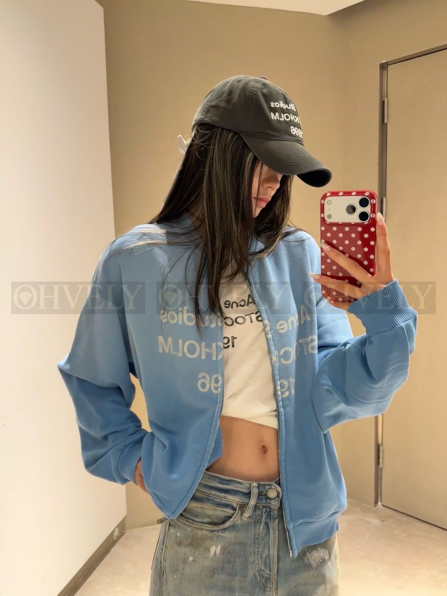【 ZP버전 】AC 1996 시리즈 블루 집업 스웨트셔츠 상품 썸네일