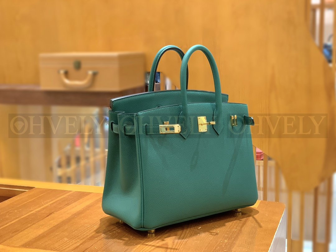 【 ZP버전 】HM Birkin 버킨 백 피콕 그린 골드버클 25 상품 썸네일