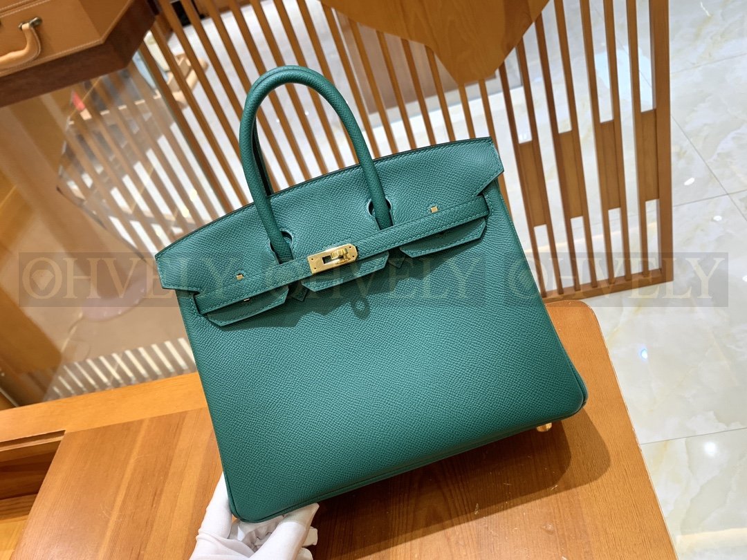【 ZP버전 】HM Birkin 버킨 백 피콕 그린 골드버클 25 상품 썸네일